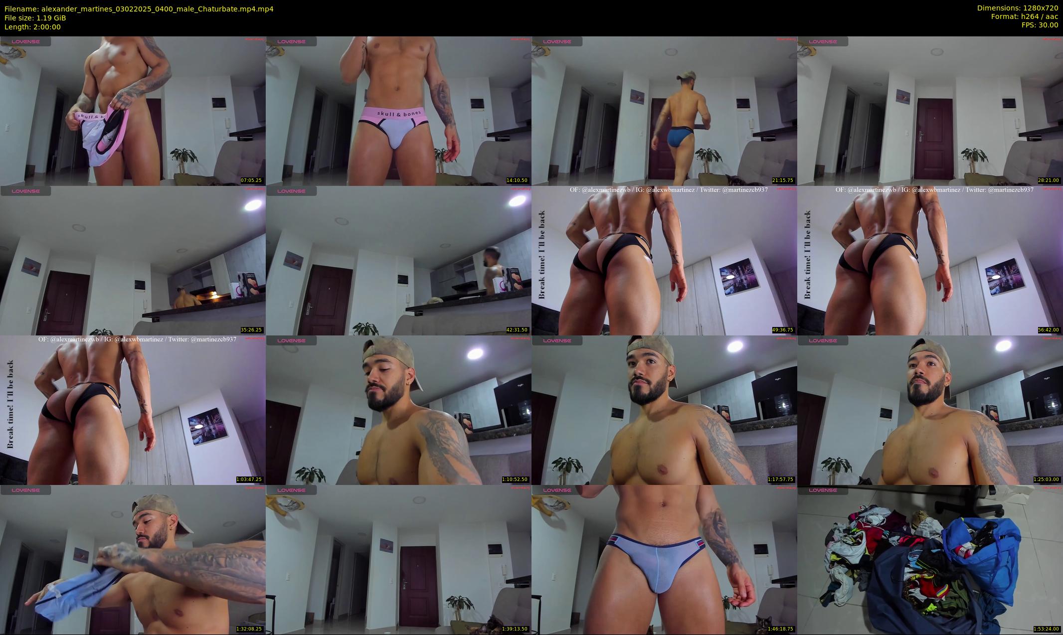 alexander_martines — 120 minute Chaturbate male cam show recording, 720p, Feb 3, 2025