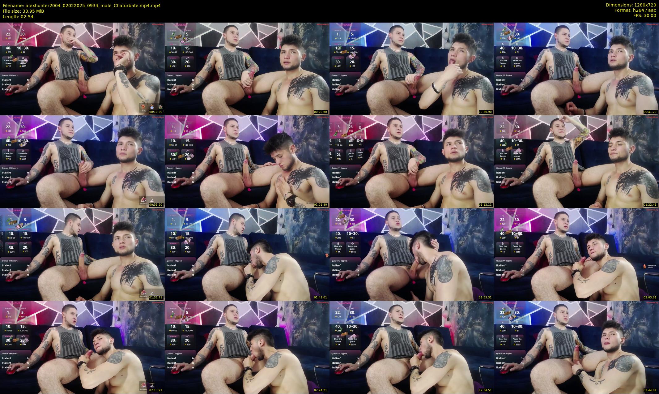 alexhunter2004 — 3 minute Chaturbate male cam show recording, 720p, Feb 2, 2025