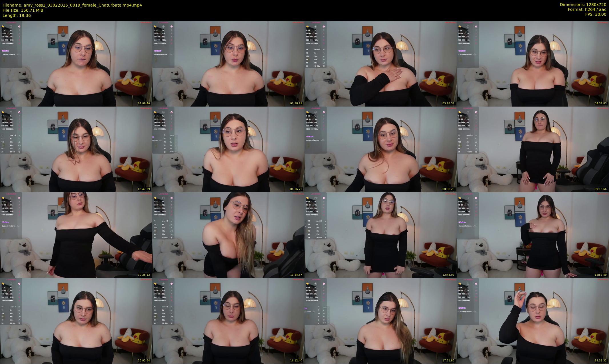 amy_ross1 — 20 minute Chaturbate female cam show recording, 720p, Feb 3, 2025