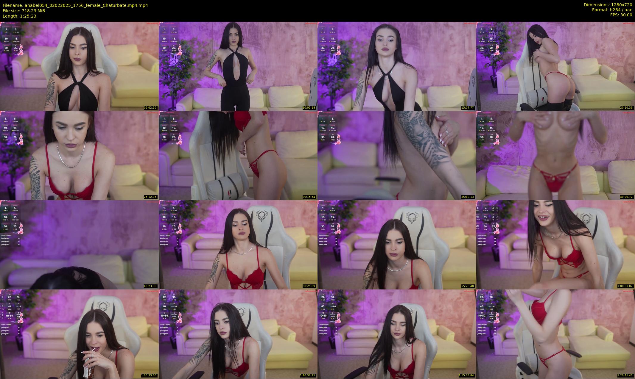 anabel054 — 86 minute Chaturbate female cam show recording, 720p, Feb 2, 2025