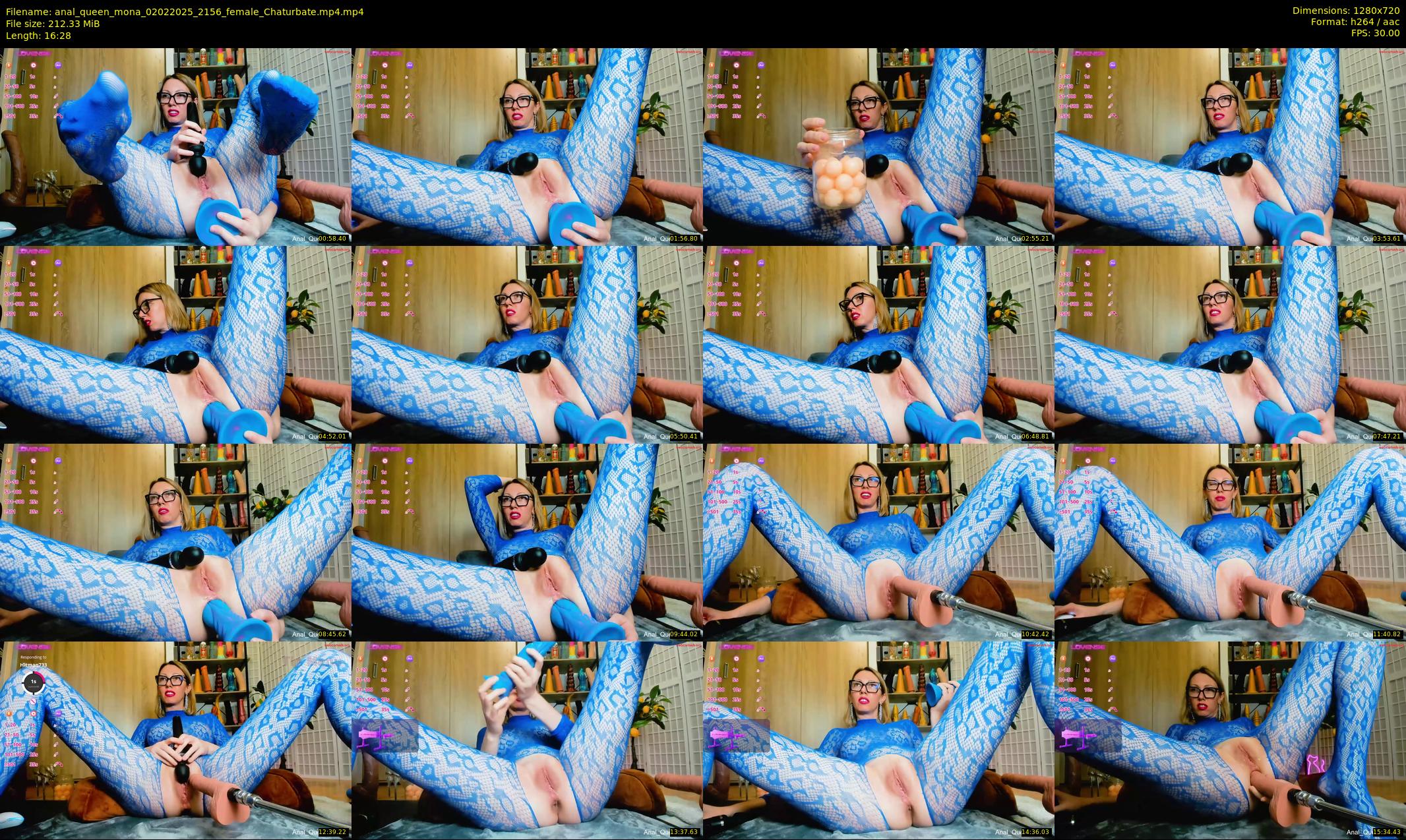 anal_queen_mona — 17 minute Chaturbate female cam show recording, 720p, Feb 2, 2025