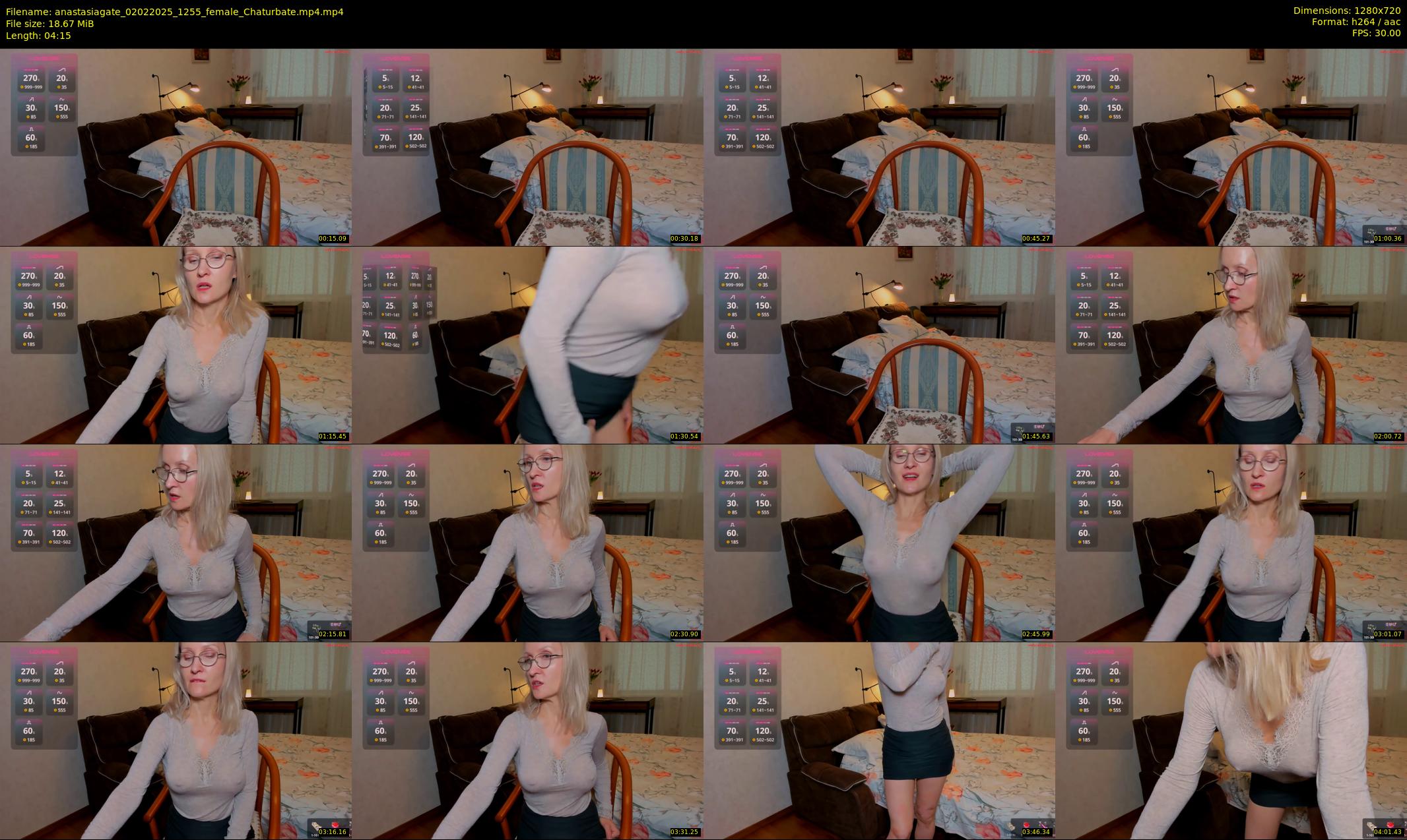 anastasiagate — 5 minute Chaturbate female cam show recording, 720p, Feb 2, 2025