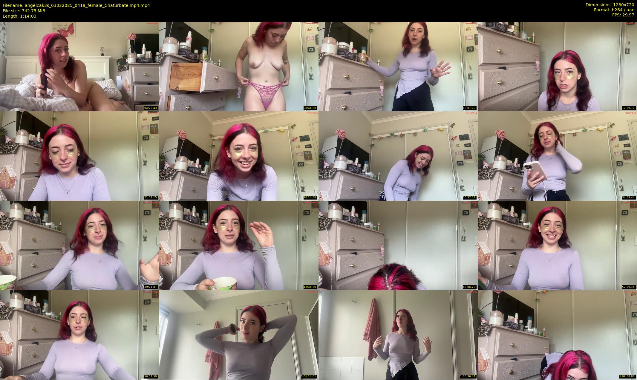 angelcak3s — 75 minute Chaturbate female cam show recording, 720p, Feb 3, 2025