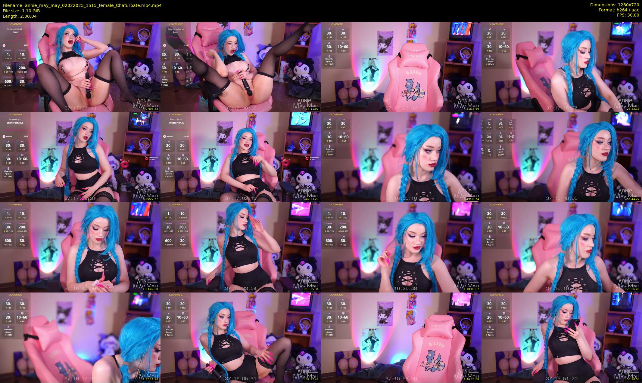 annie_may_may — 121 minute Chaturbate female cam show recording, 720p, Feb 2, 2025