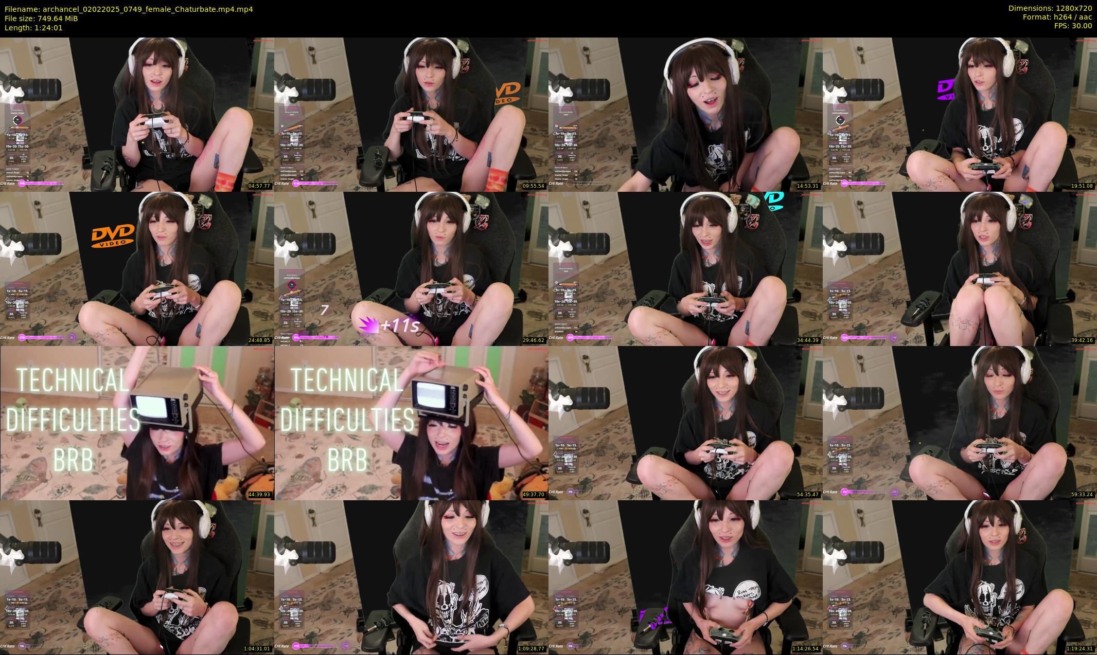 archancel — 85 minute Chaturbate female cam show recording, 720p, Feb 2, 2025