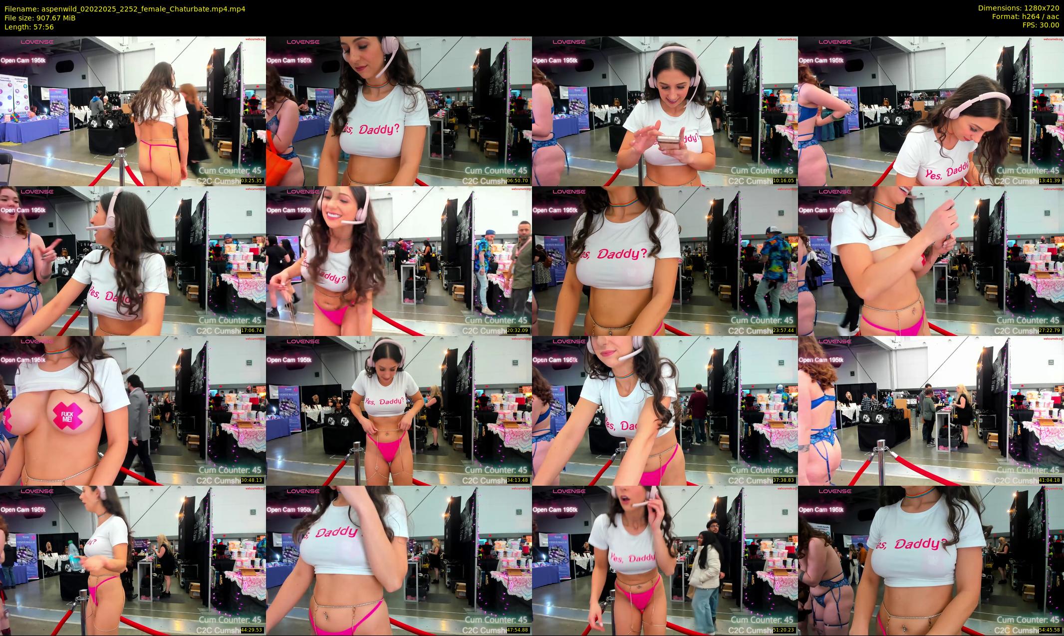 aspenwild — 58 minute Chaturbate female cam show recording, 720p, Feb 2, 2025