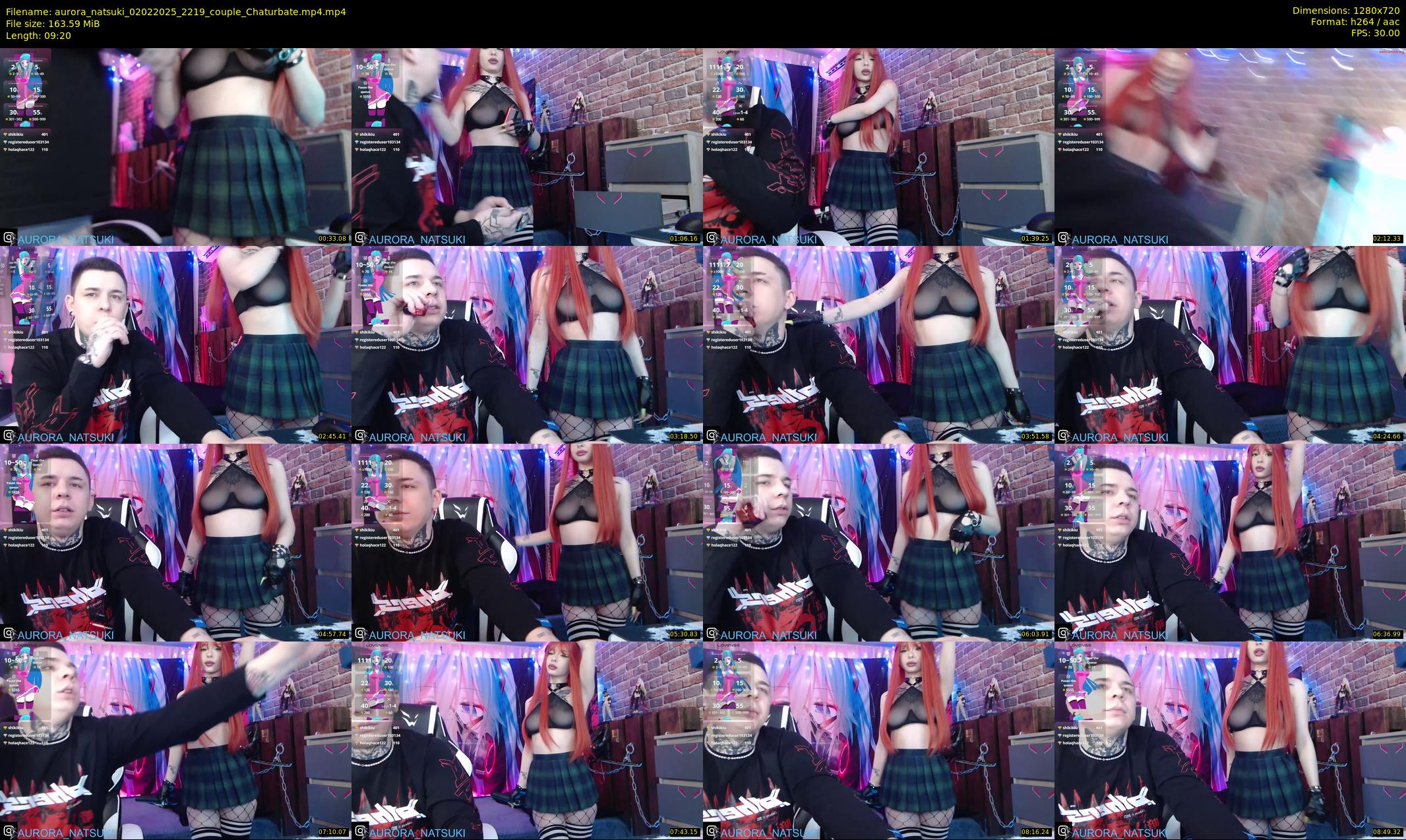 aurora_natsuki — 10 minute Chaturbate couple cam show recording, 720p, Feb 2, 2025