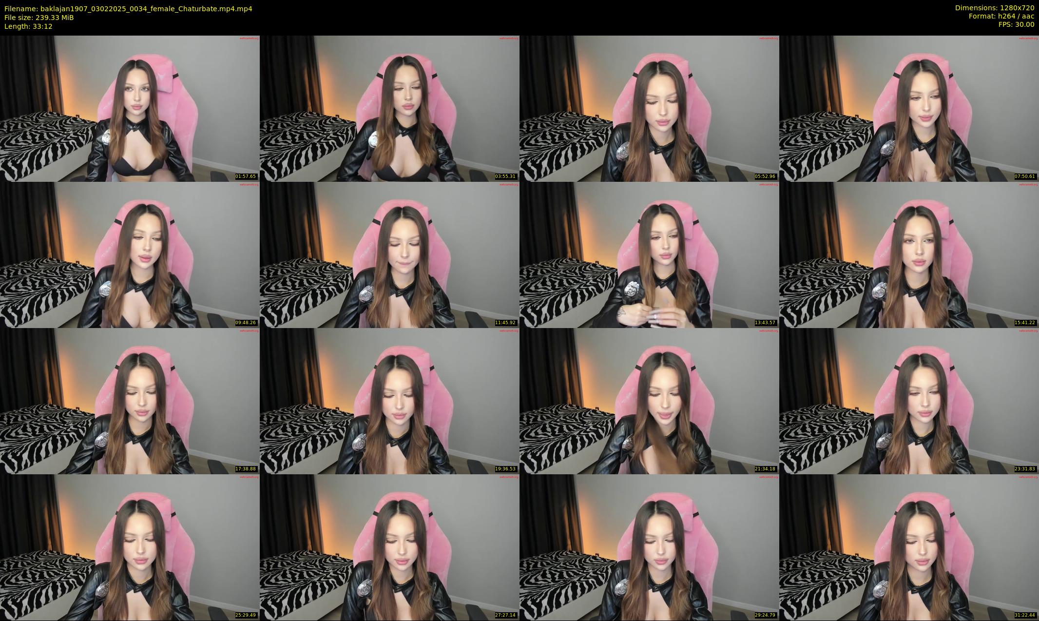baklajan1907 — 34 minute Chaturbate female cam show recording, 720p, Feb 3, 2025