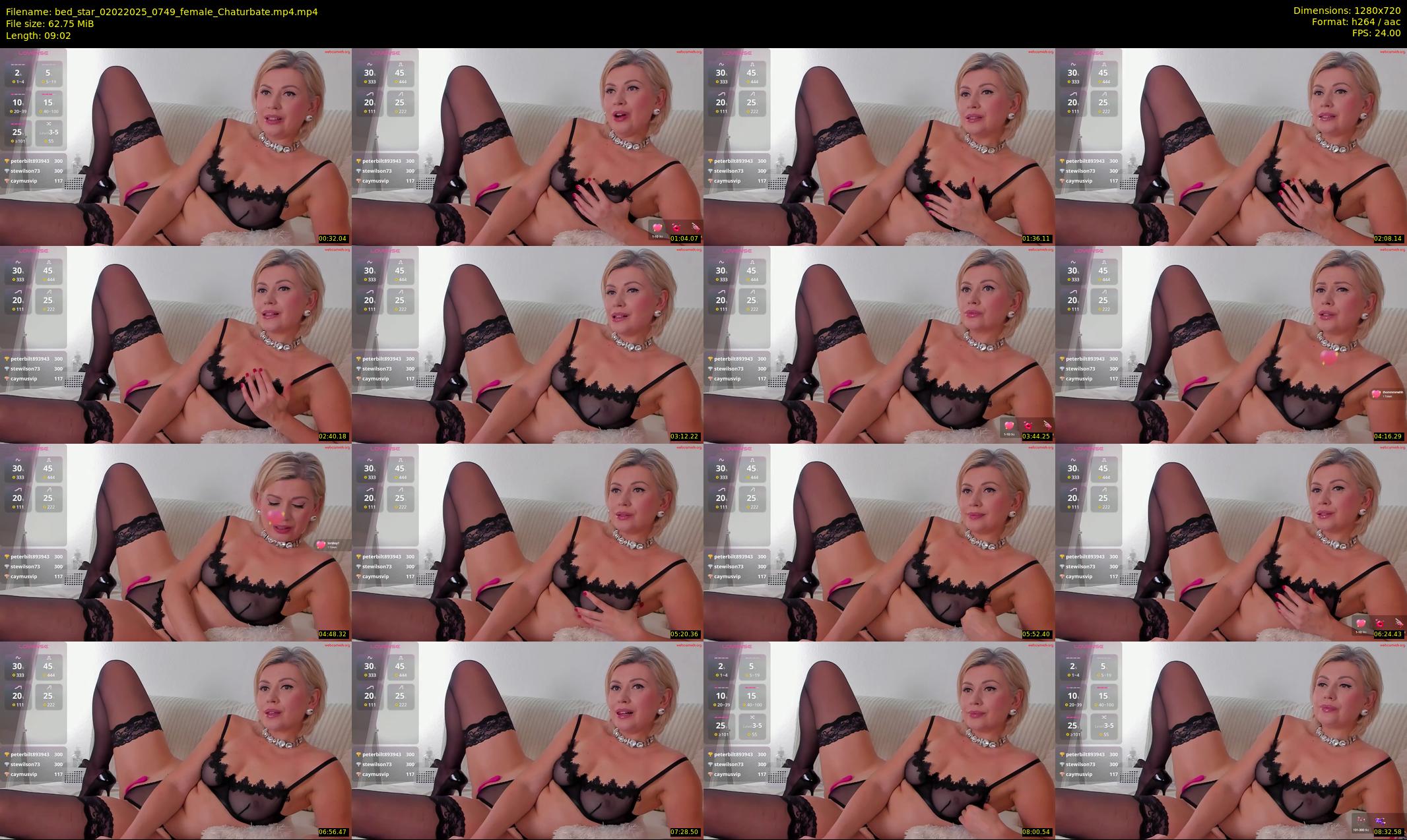 bed_star — 10 minute Chaturbate female cam show recording, 720p, Feb 2, 2025