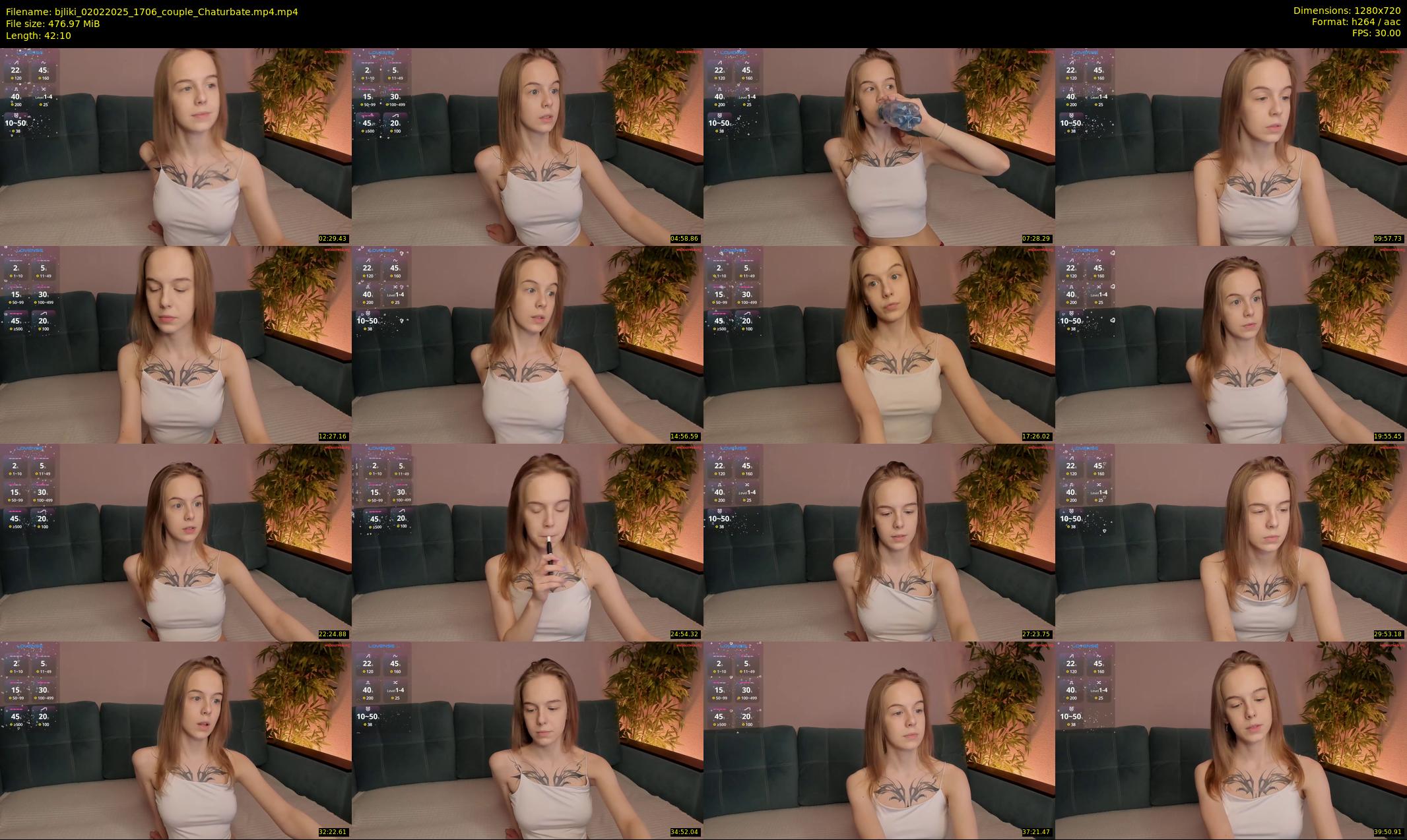 bjliki — 43 minute Chaturbate couple cam show recording, 720p, Feb 2, 2025