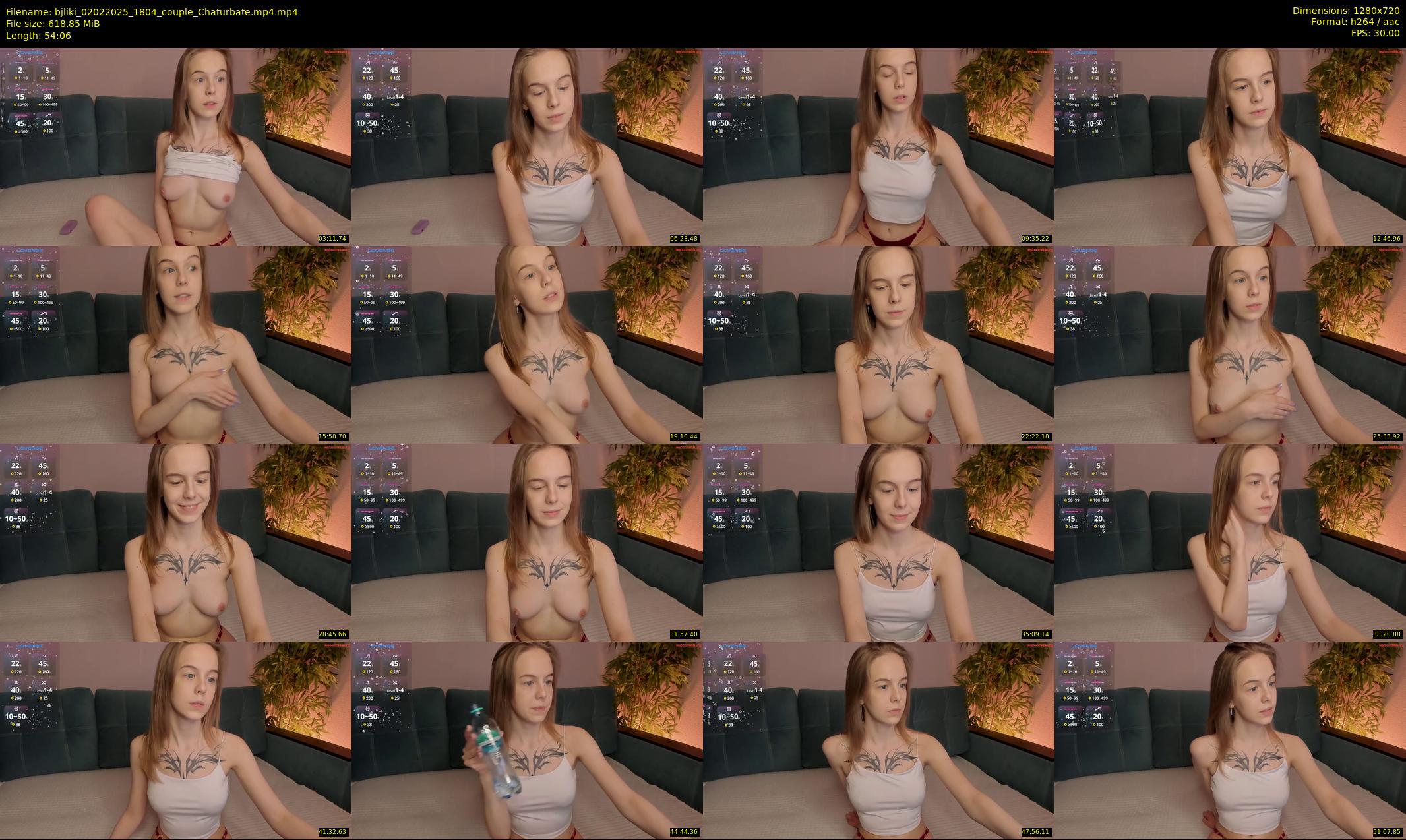 bjliki — 55 minute Chaturbate couple cam show recording, 720p, Feb 2, 2025