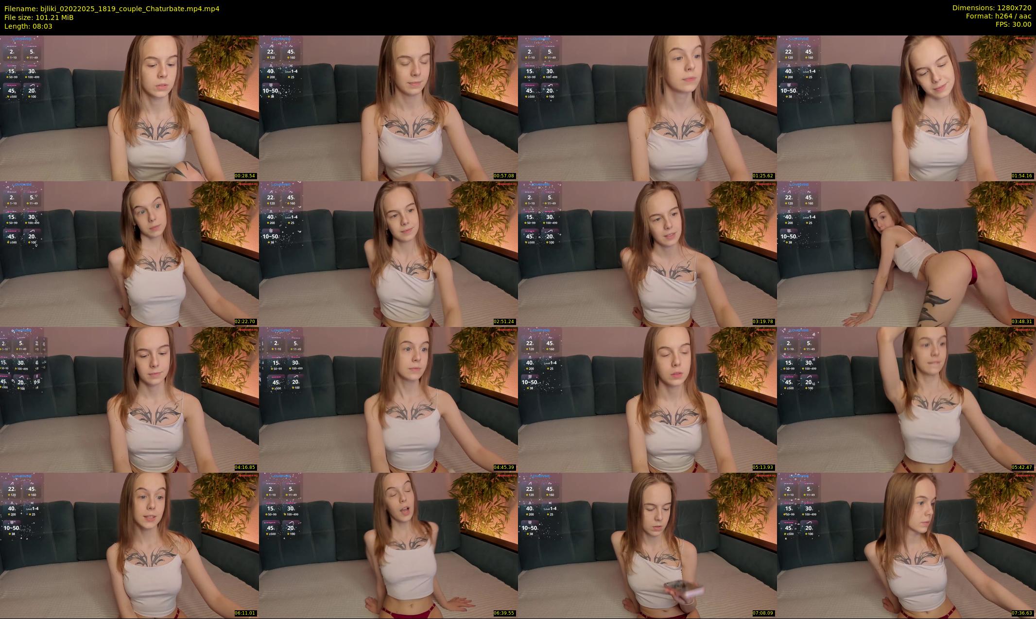 bjliki — 9 minute Chaturbate couple cam show recording, 720p, Feb 2, 2025