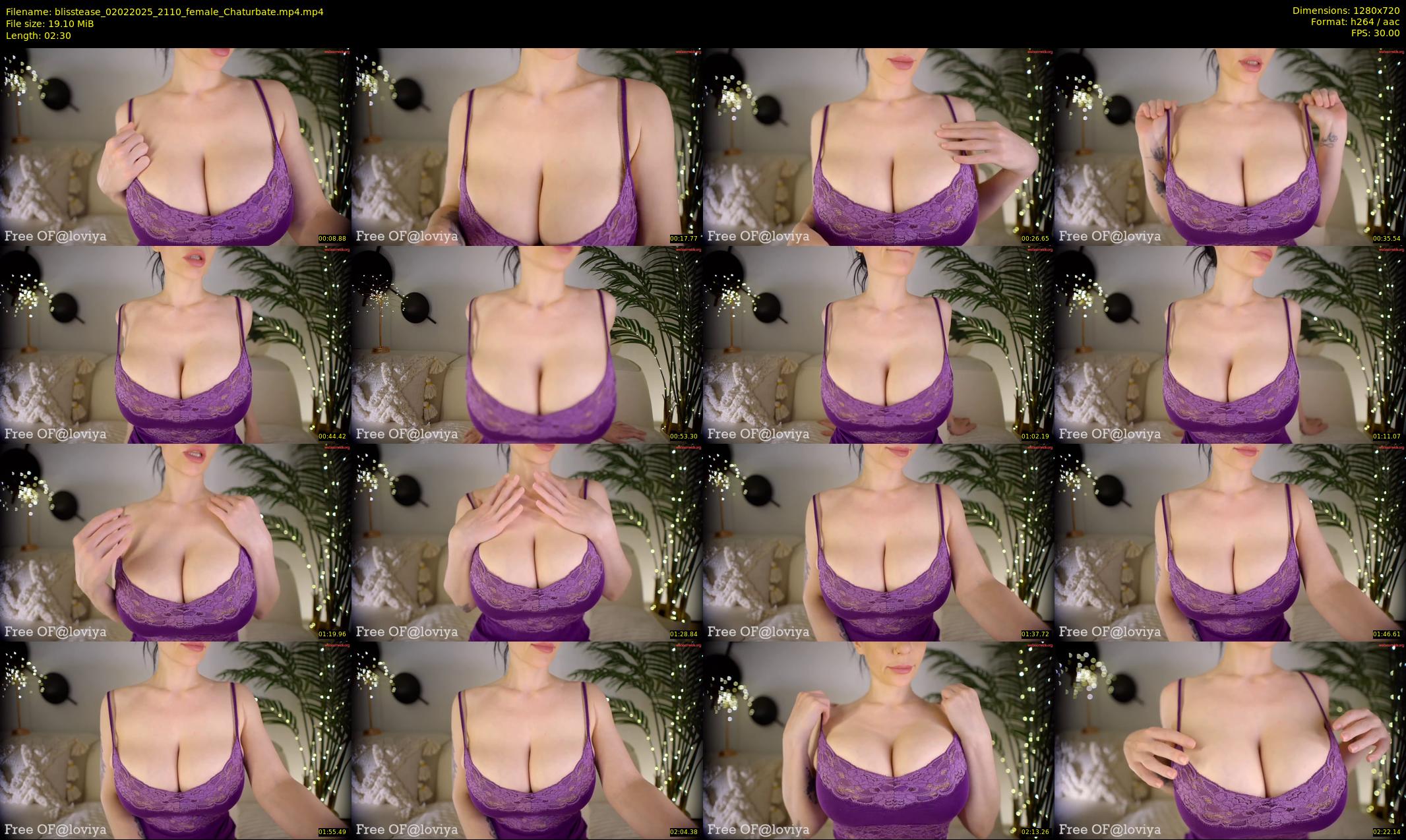 blisstease — 3 minute Chaturbate female cam show recording, 720p, Feb 2, 2025