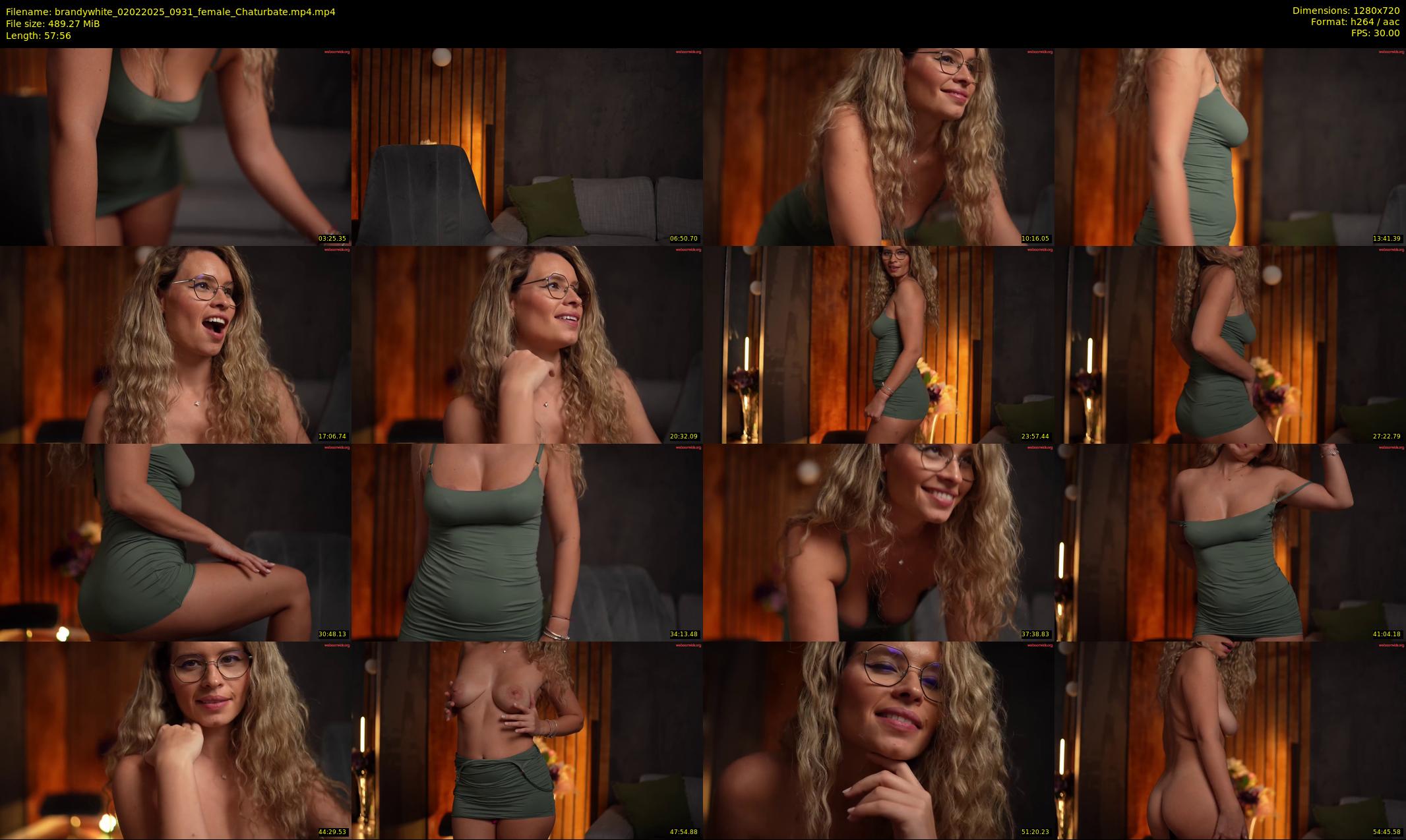 brandywhite — 58 minute Chaturbate female cam show recording, 720p, Feb 2, 2025