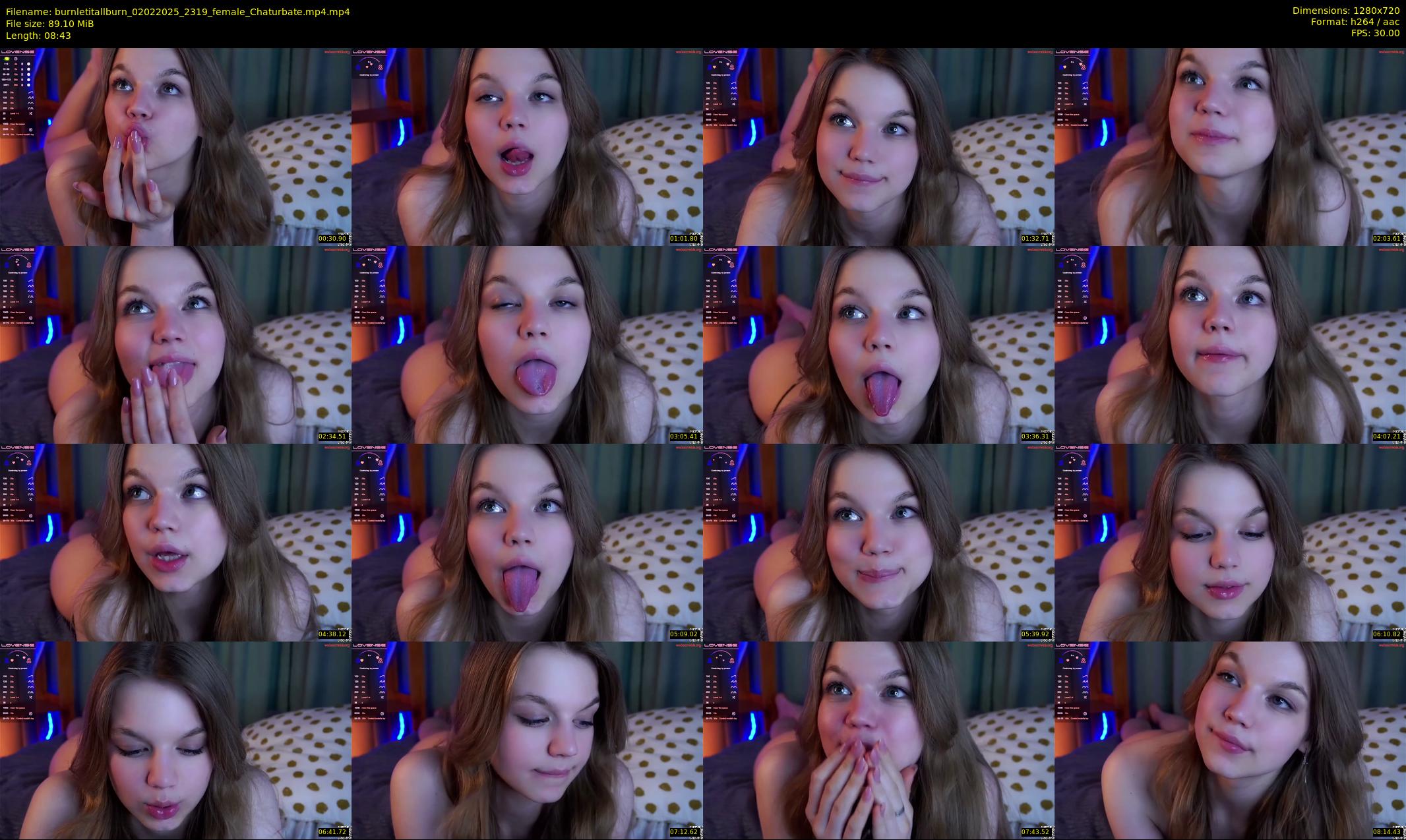 burnletitallburn — 9 minute Chaturbate female cam show recording, 720p, Feb 2, 2025