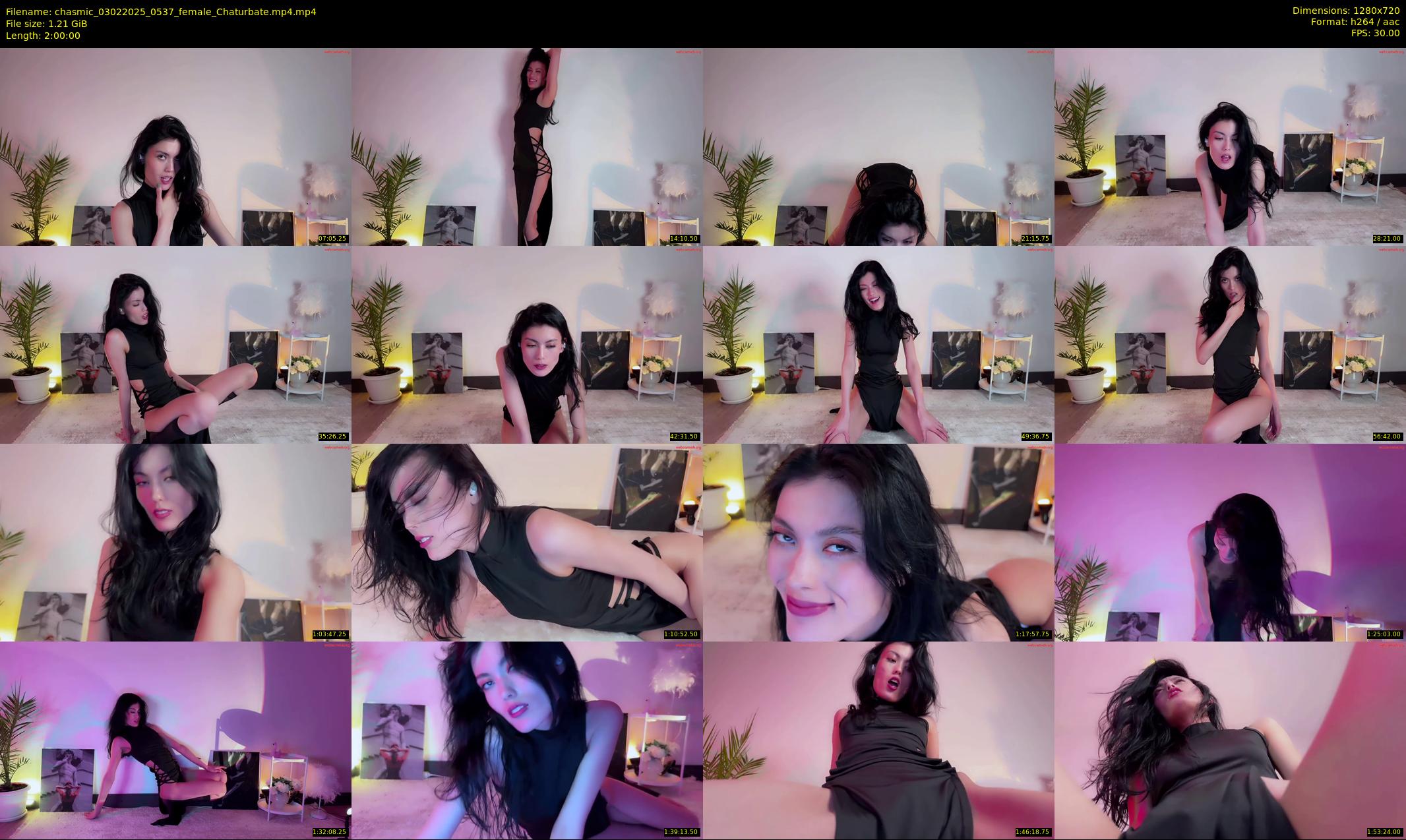 chasmic — 120 minute Chaturbate female cam show recording, 720p, Feb 3, 2025