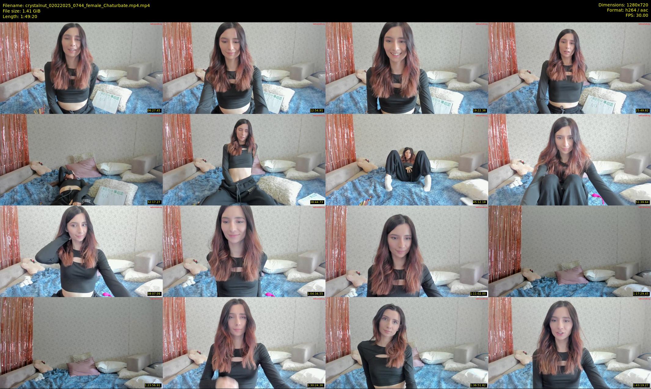 crystalnut — 110 minute Chaturbate female cam show recording, 720p, Feb 2, 2025