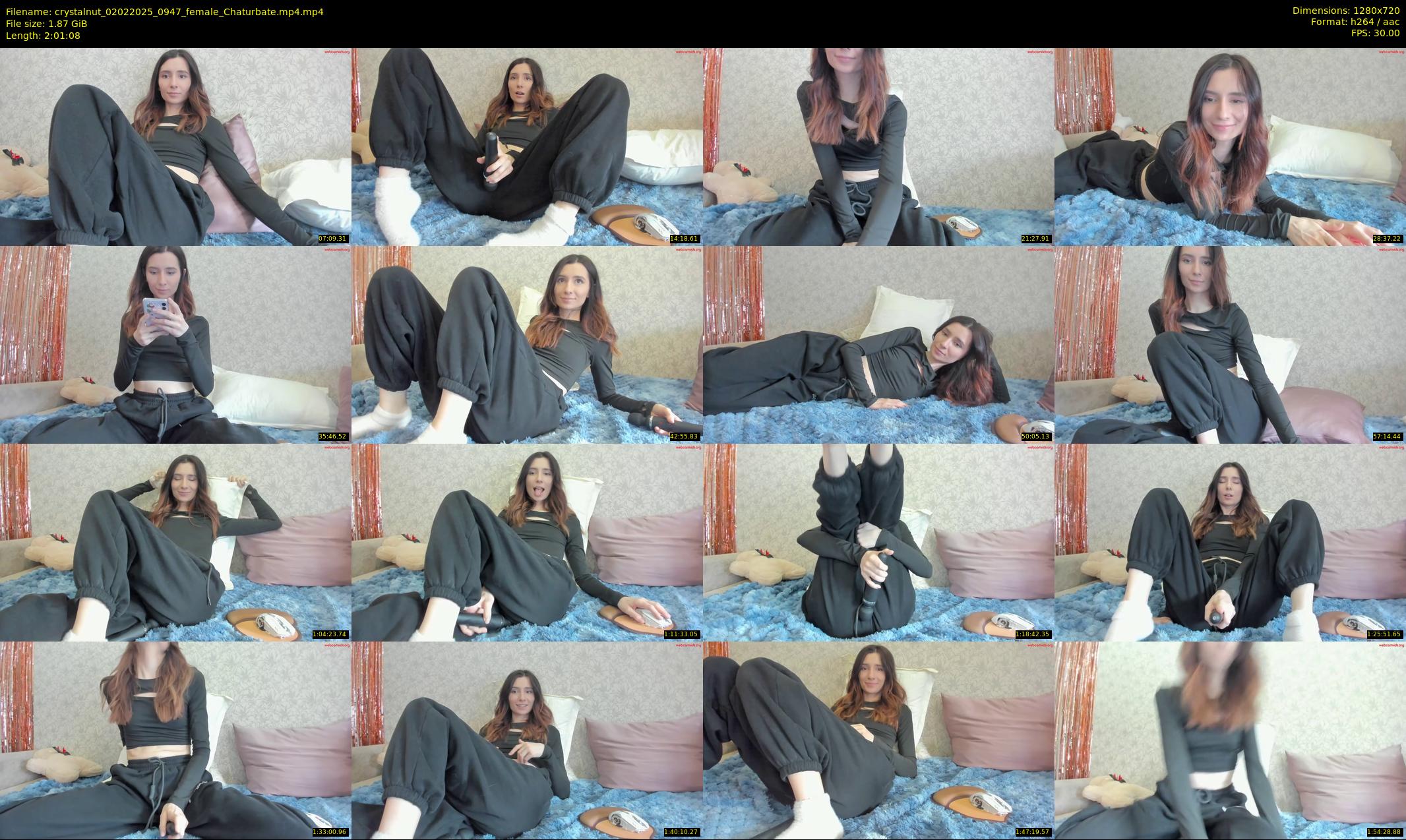 crystalnut — 122 minute Chaturbate female cam show recording, 720p, Feb 2, 2025