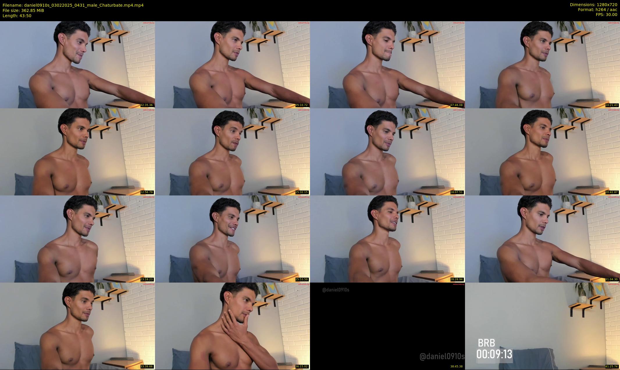 daniel0910s — 44 minute Chaturbate male cam show recording, 720p, Feb 3, 2025