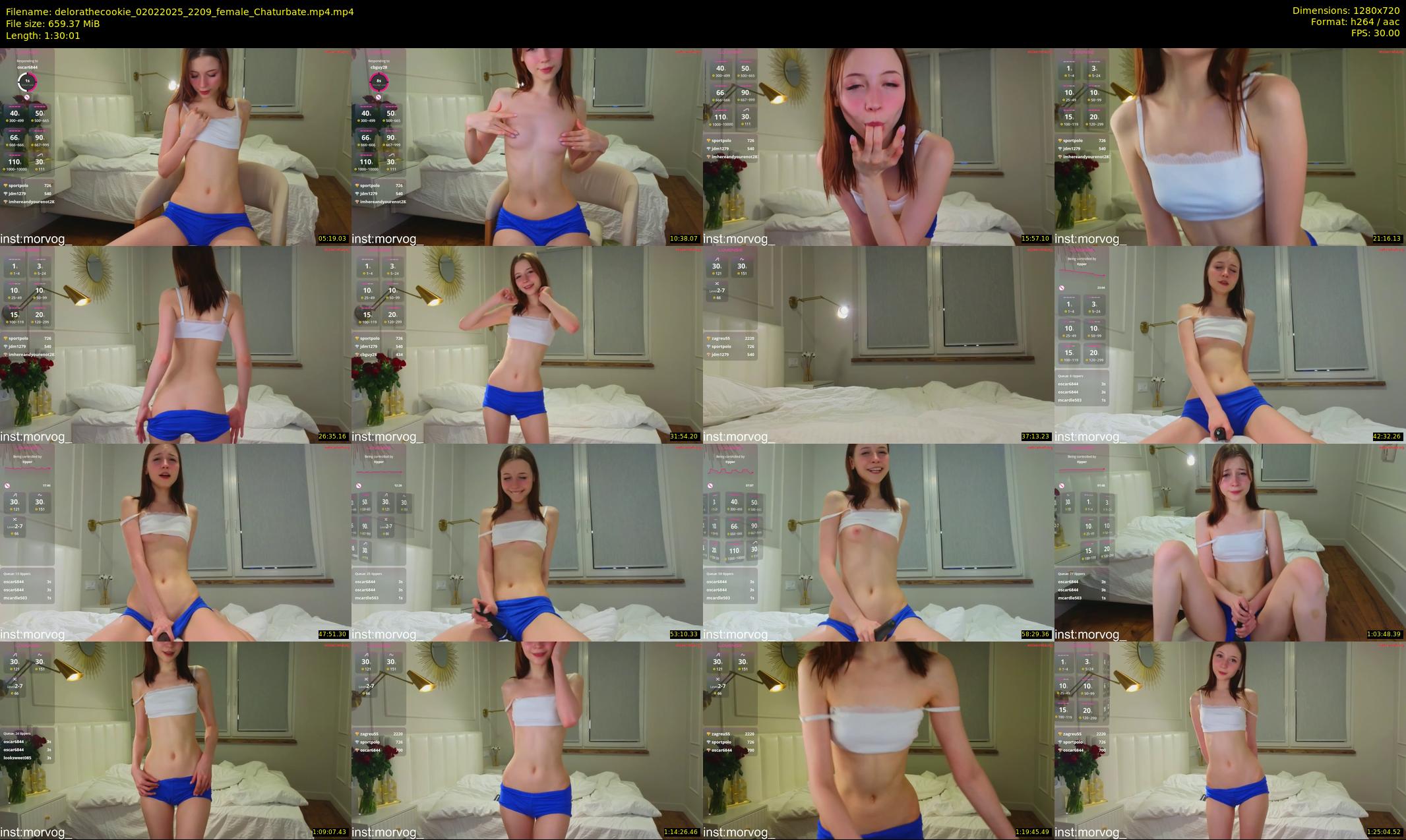 delorathecookie — 91 minute Chaturbate female cam show recording, 720p, Feb 2, 2025