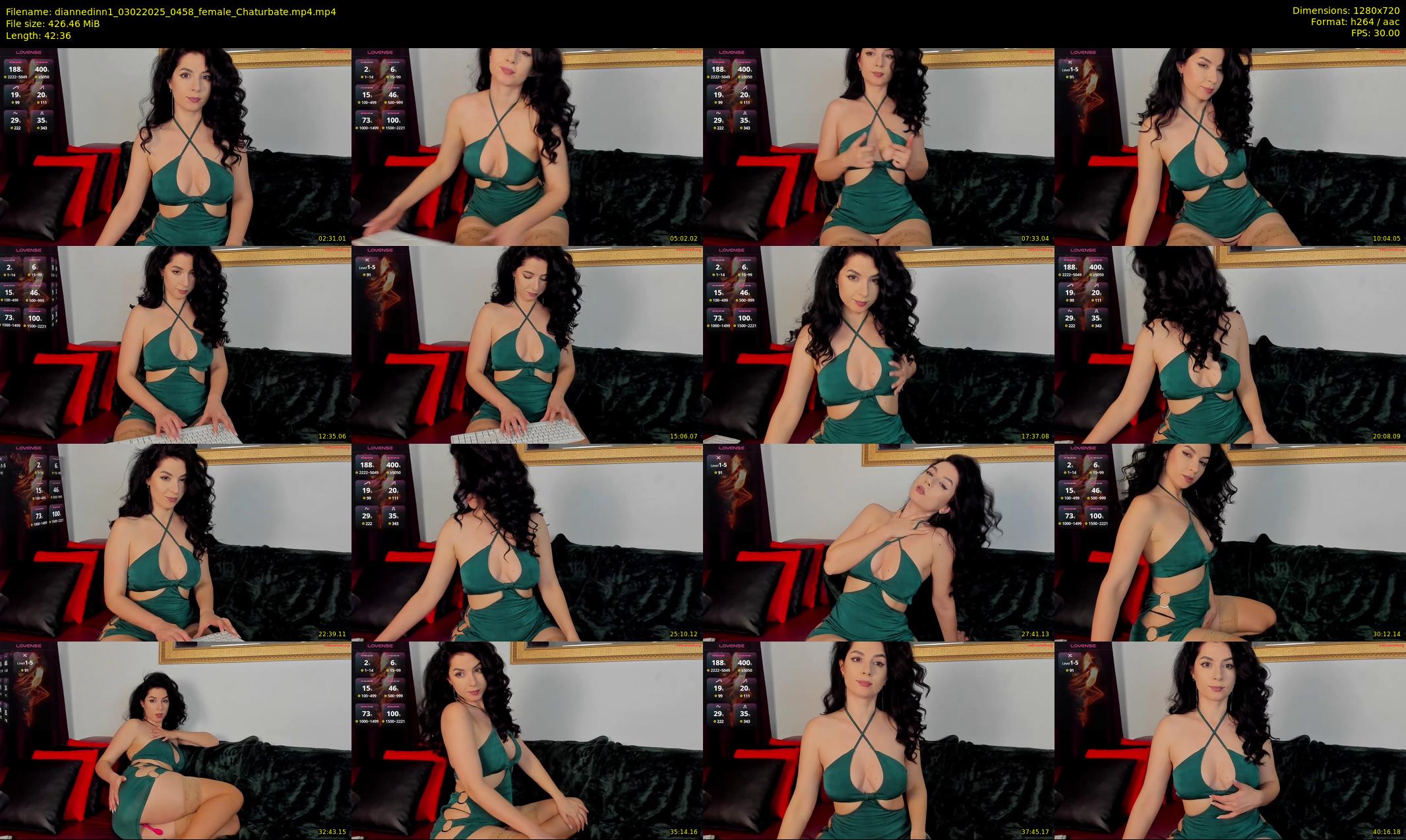 diannedinn1 — 43 minute Chaturbate female cam show recording, 720p, Feb 3, 2025
