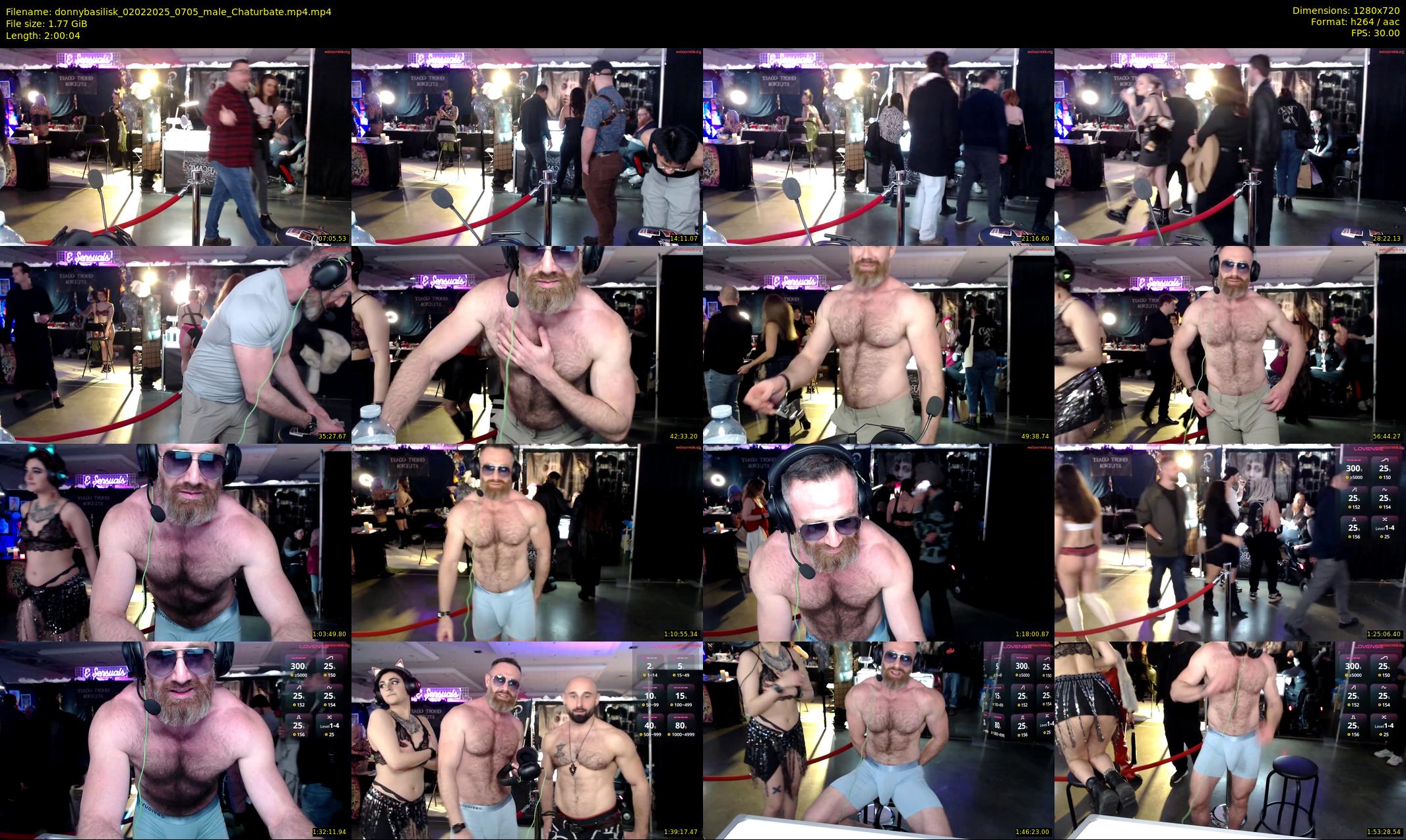 donnybasilisk — 121 minute Chaturbate male cam show recording, 720p, Feb 2, 2025