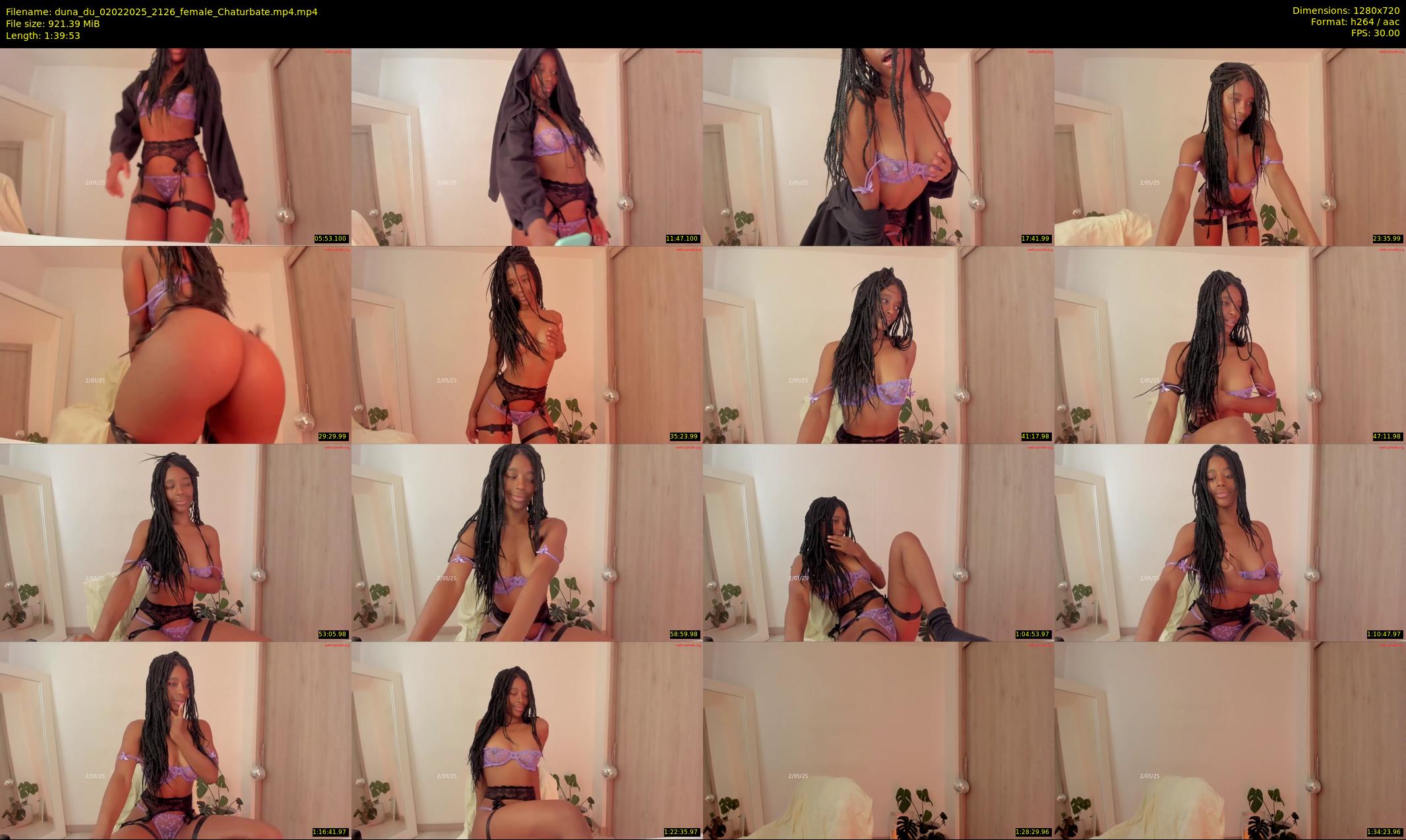 duna_du — 100 minute Chaturbate female cam show recording, 720p, Feb 2, 2025