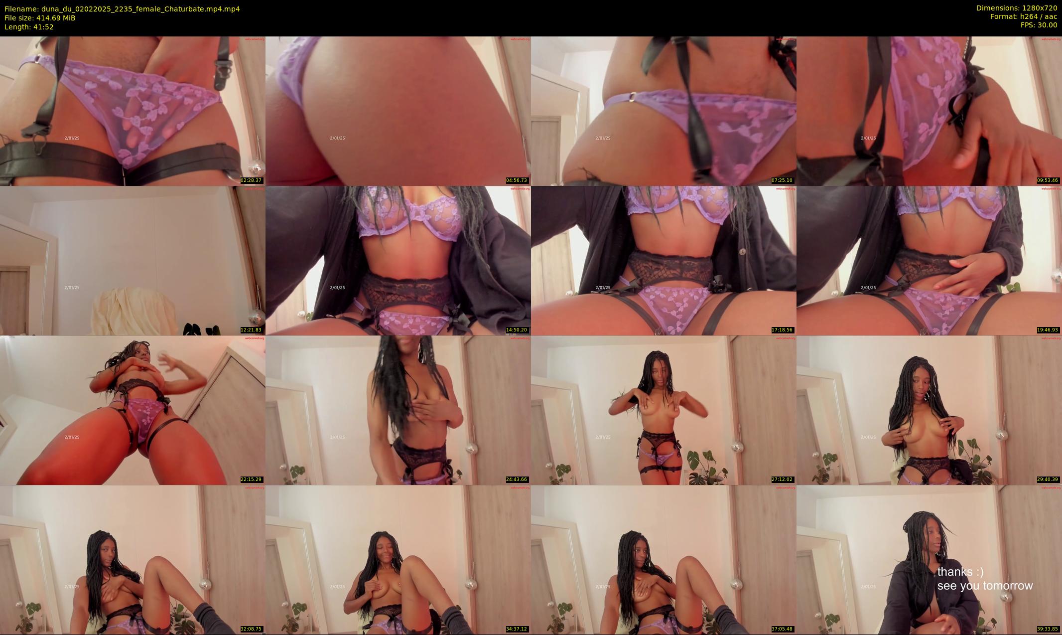 duna_du — 42 minute Chaturbate female cam show recording, 720p, Feb 2, 2025