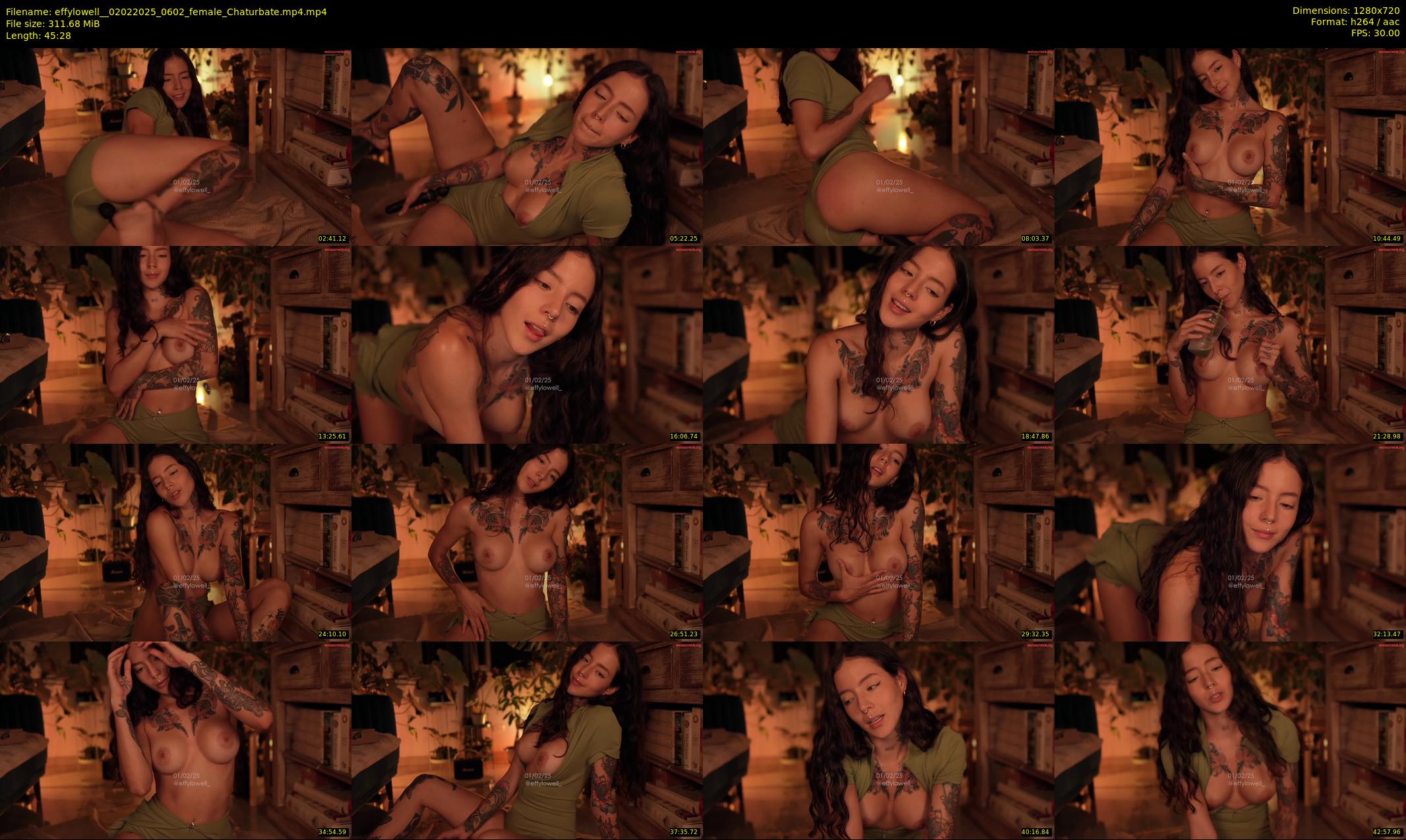 effylowell_ — 46 minute Chaturbate female cam show recording, 720p, Feb 2, 2025
