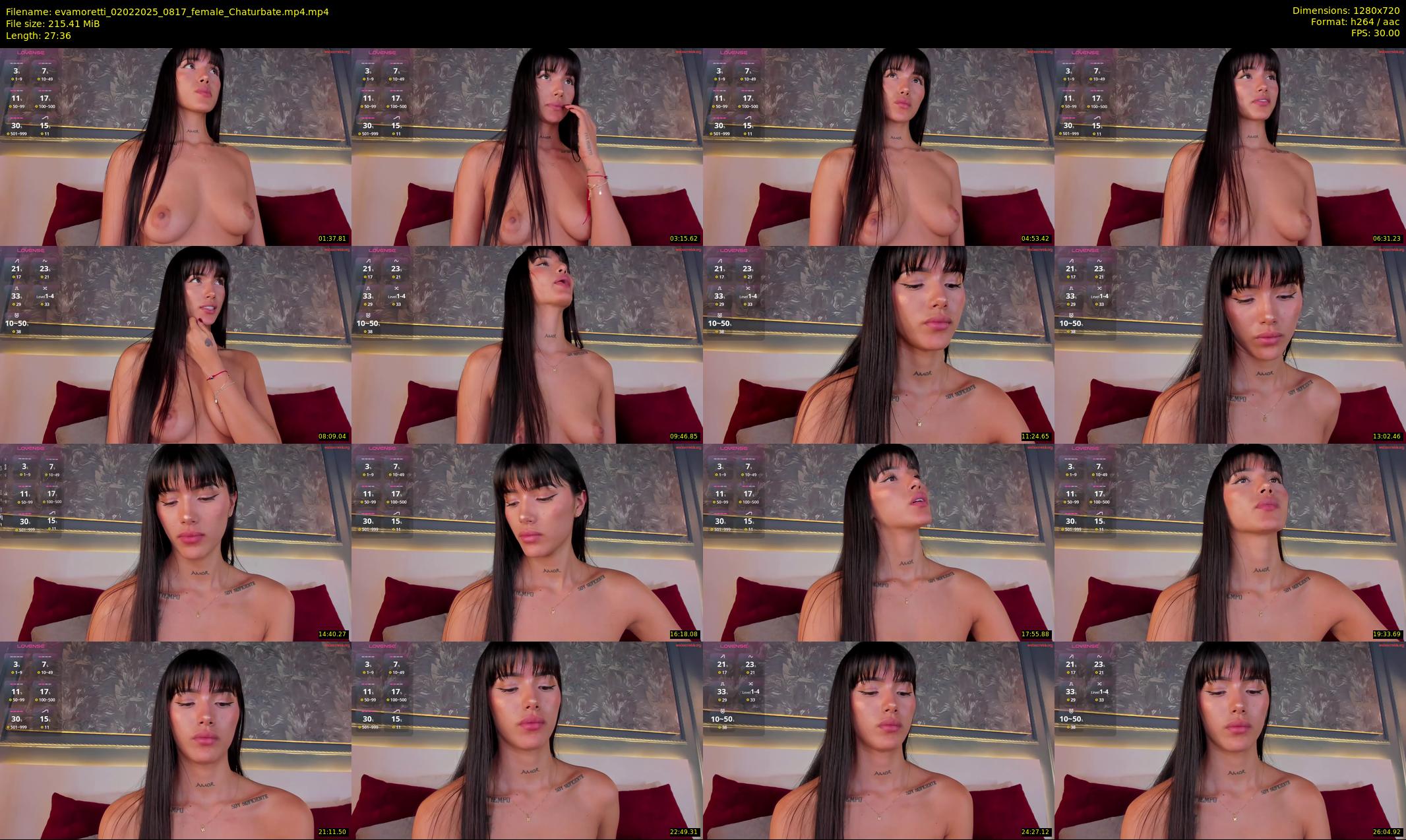 evamoretti — 28 minute Chaturbate female cam show recording, 720p, Feb 2, 2025