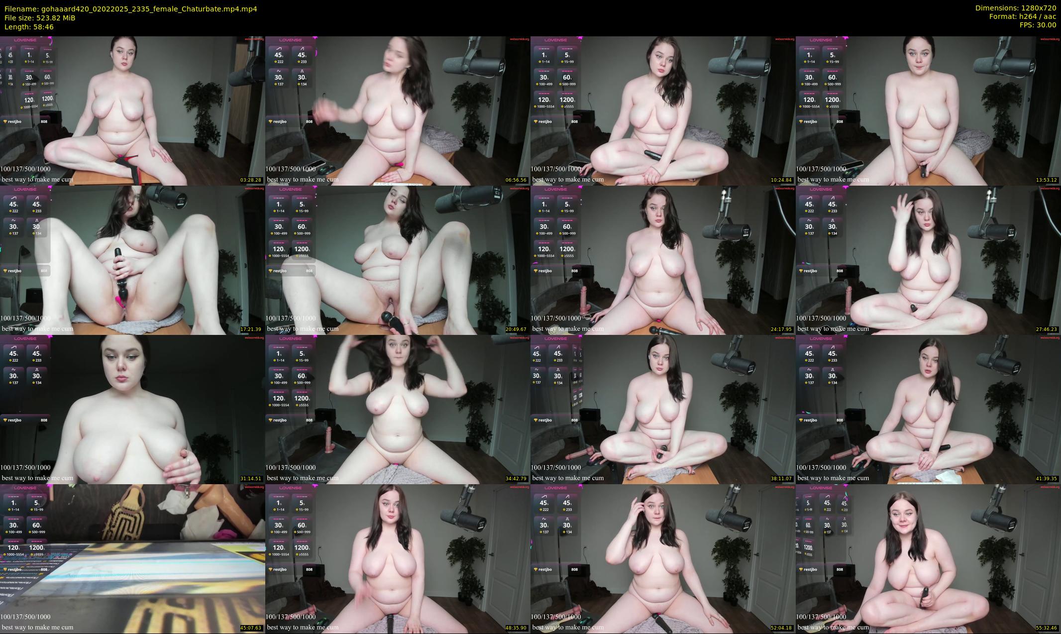 gohaaard420 — 59 minute Chaturbate female cam show recording, 720p, Feb 2, 2025