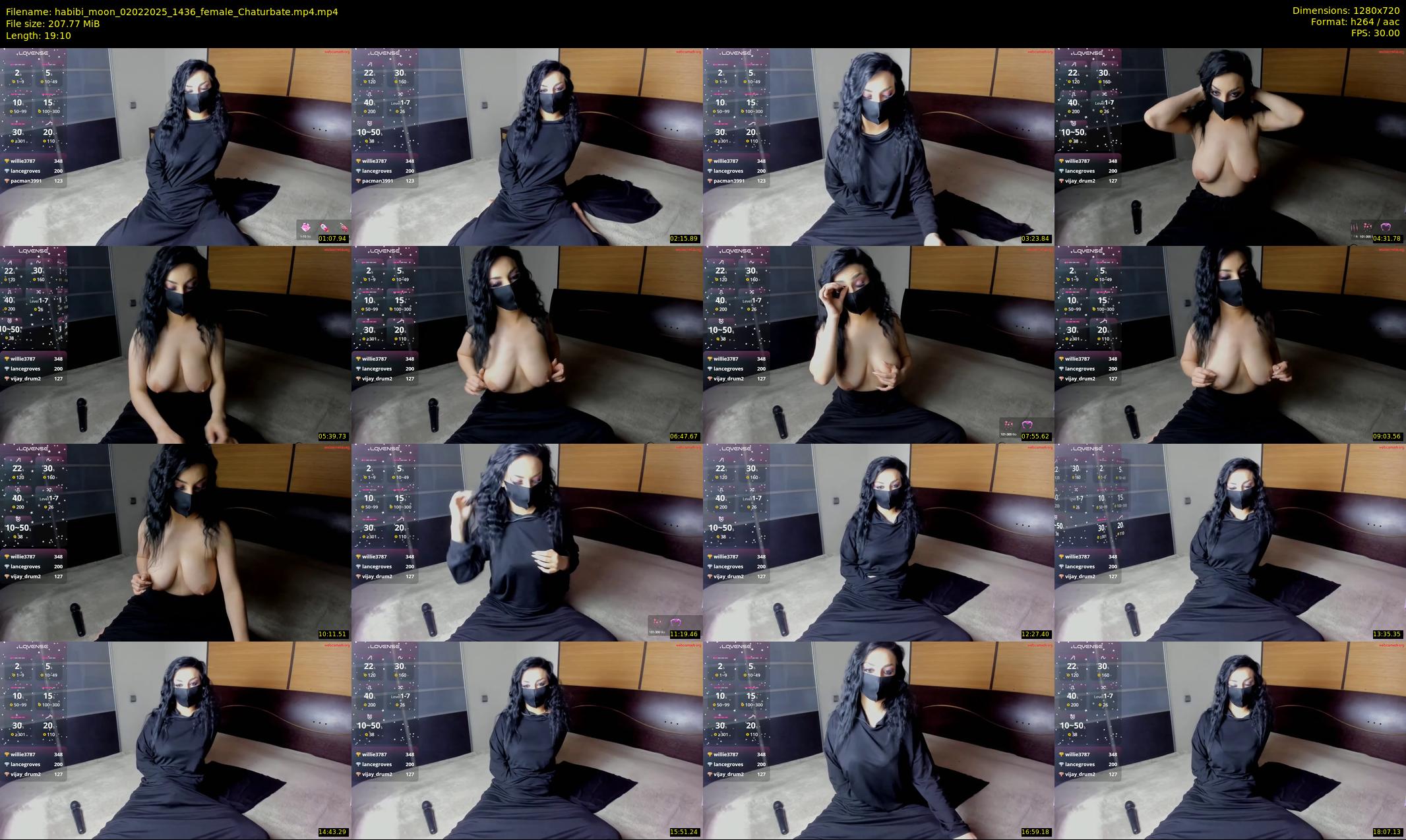habibi_moon — 20 minute Chaturbate female cam show recording, 720p, Feb 2, 2025