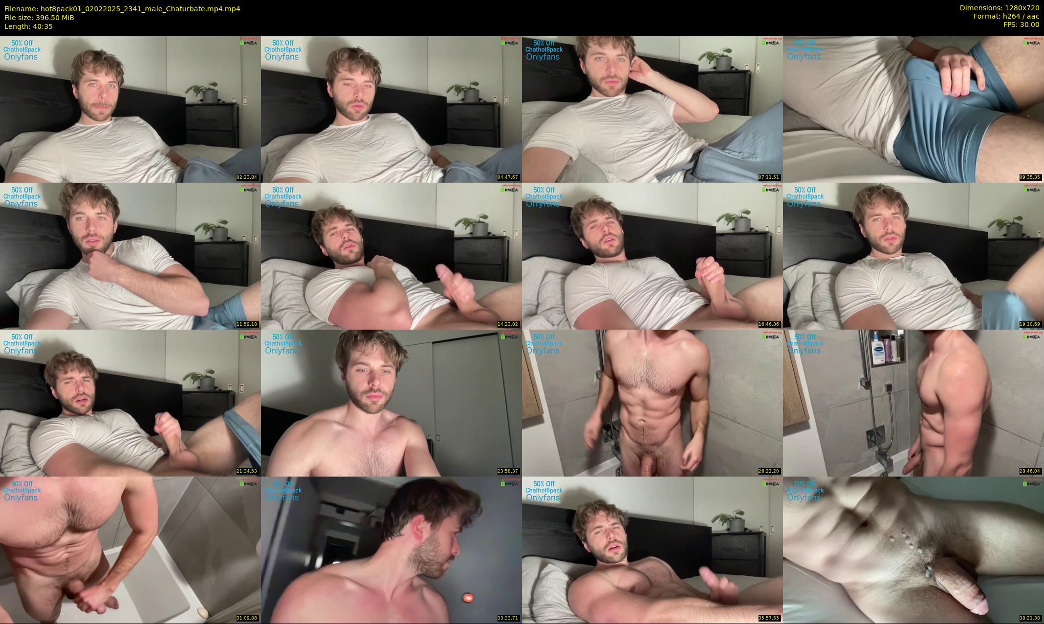 hot8pack01 — 41 minute Chaturbate male cam show recording, 720p, Feb 2, 2025