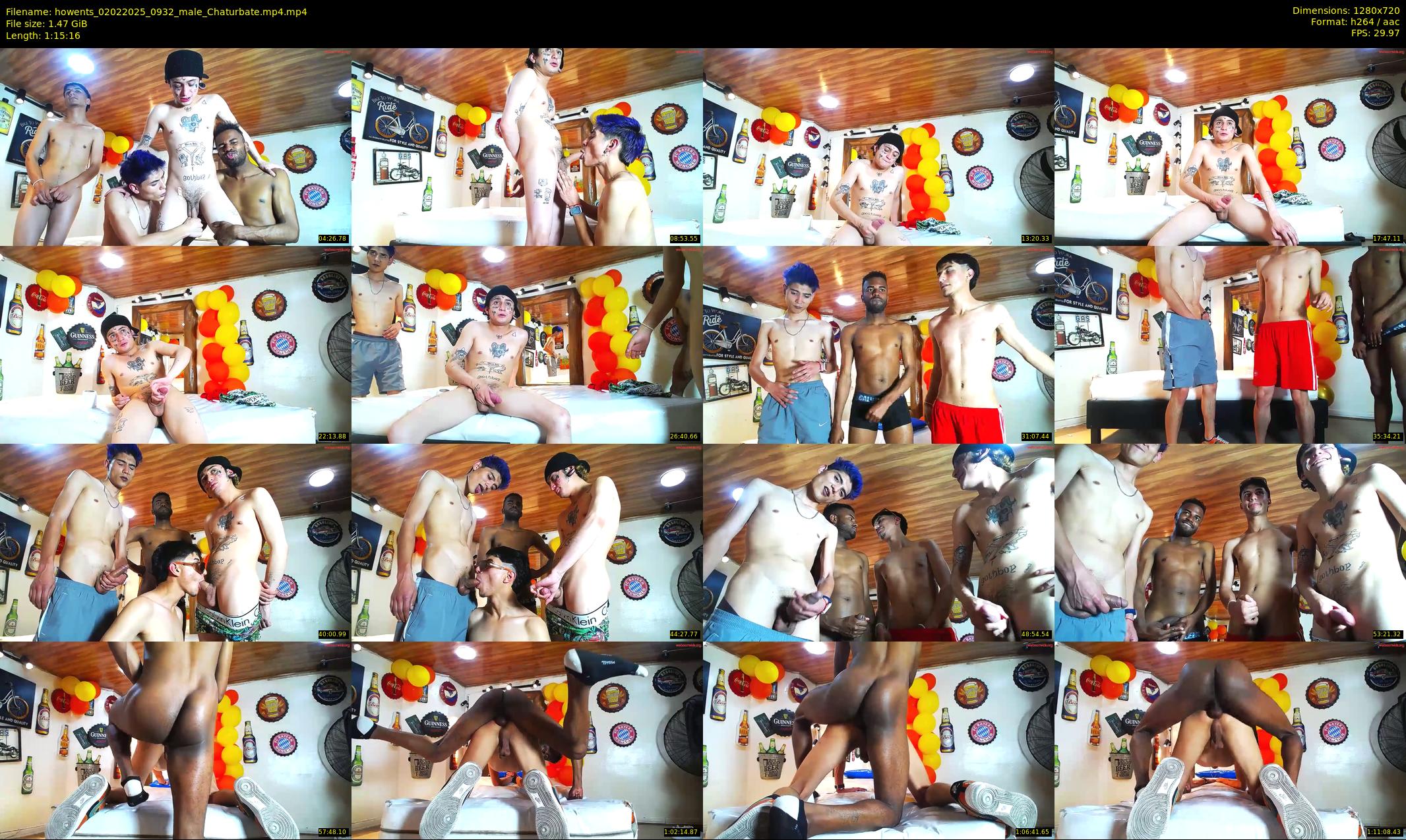 howents — 76 minute Chaturbate male cam show recording, 720p, Feb 2, 2025
