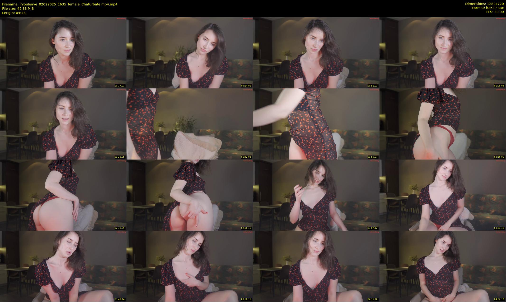 ifyouleave — 5 minute Chaturbate female cam show recording, 720p, Feb 2, 2025