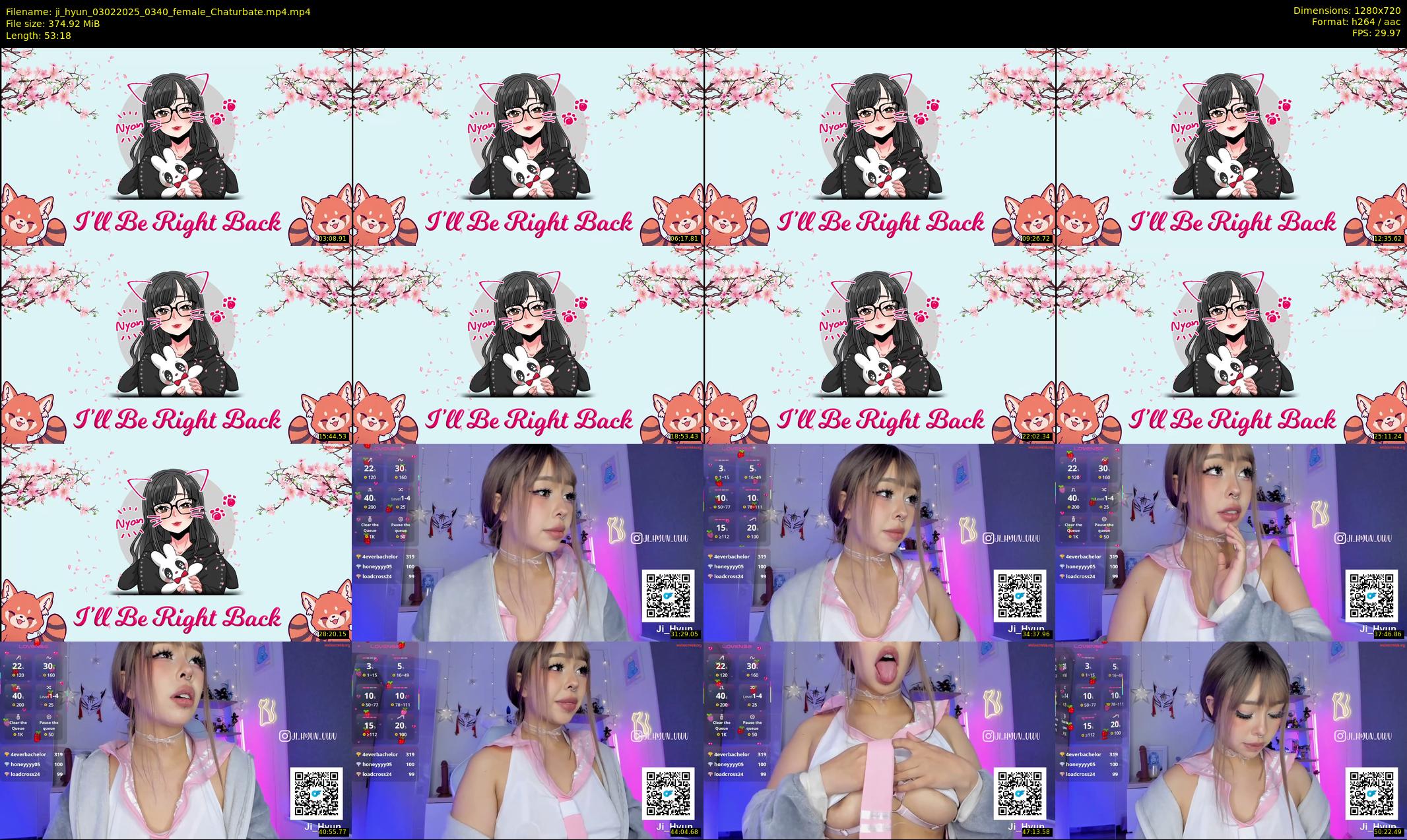 ji_hyun — 54 minute Chaturbate female cam show recording, 720p, Feb 3, 2025