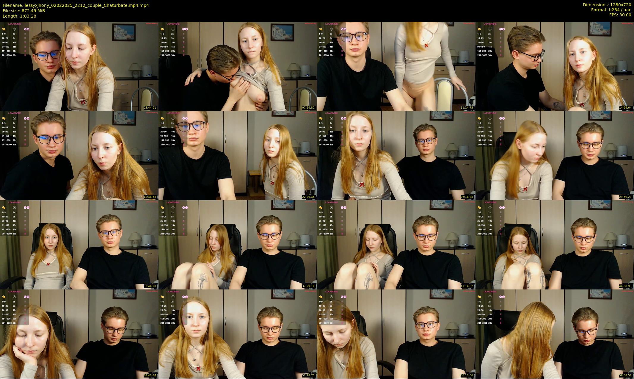 lessyxjhony — 64 minute Chaturbate couple cam show recording, 720p, Feb 2, 2025
