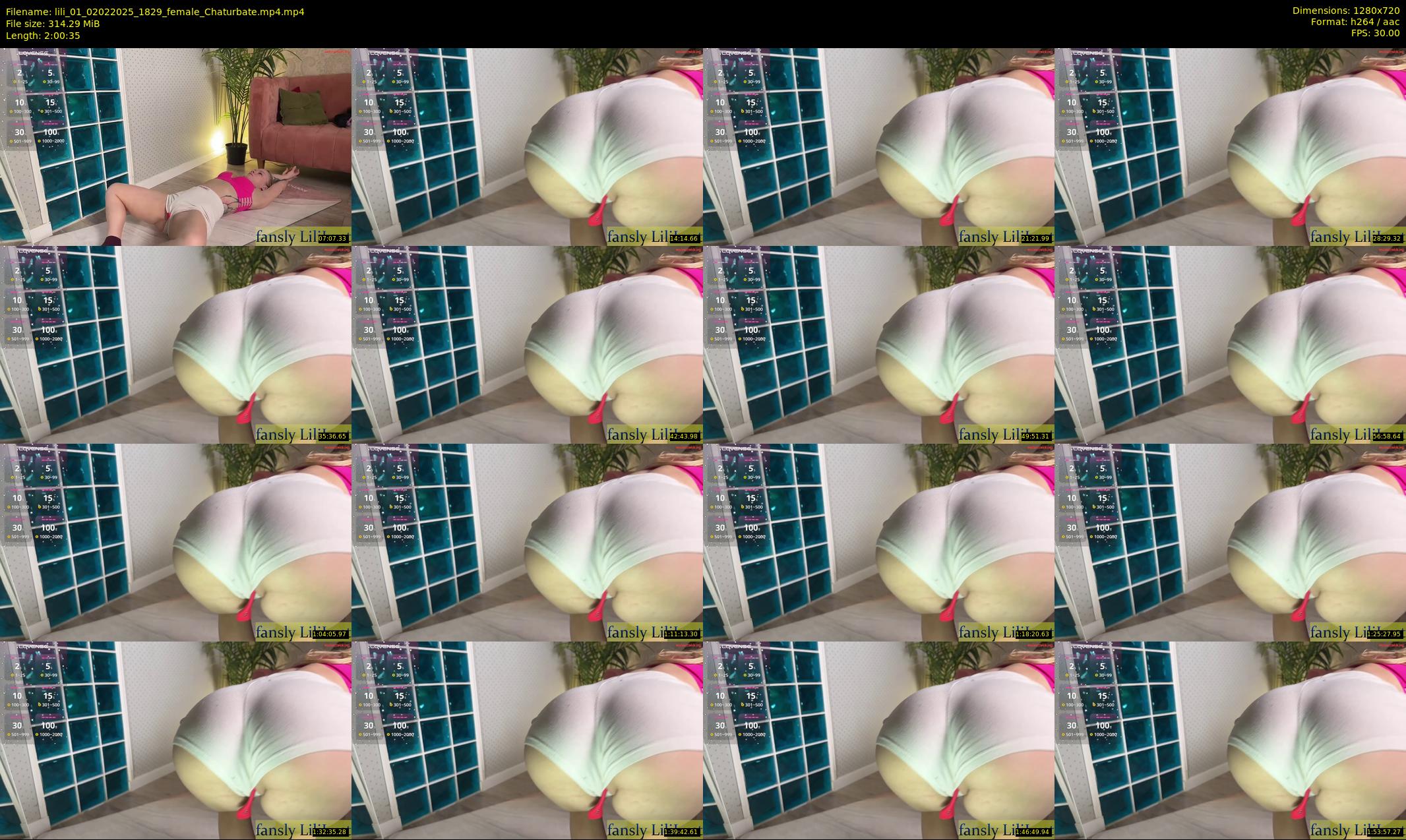 lili_01 — 121 minute Chaturbate female cam show recording, 720p, Feb 2, 2025