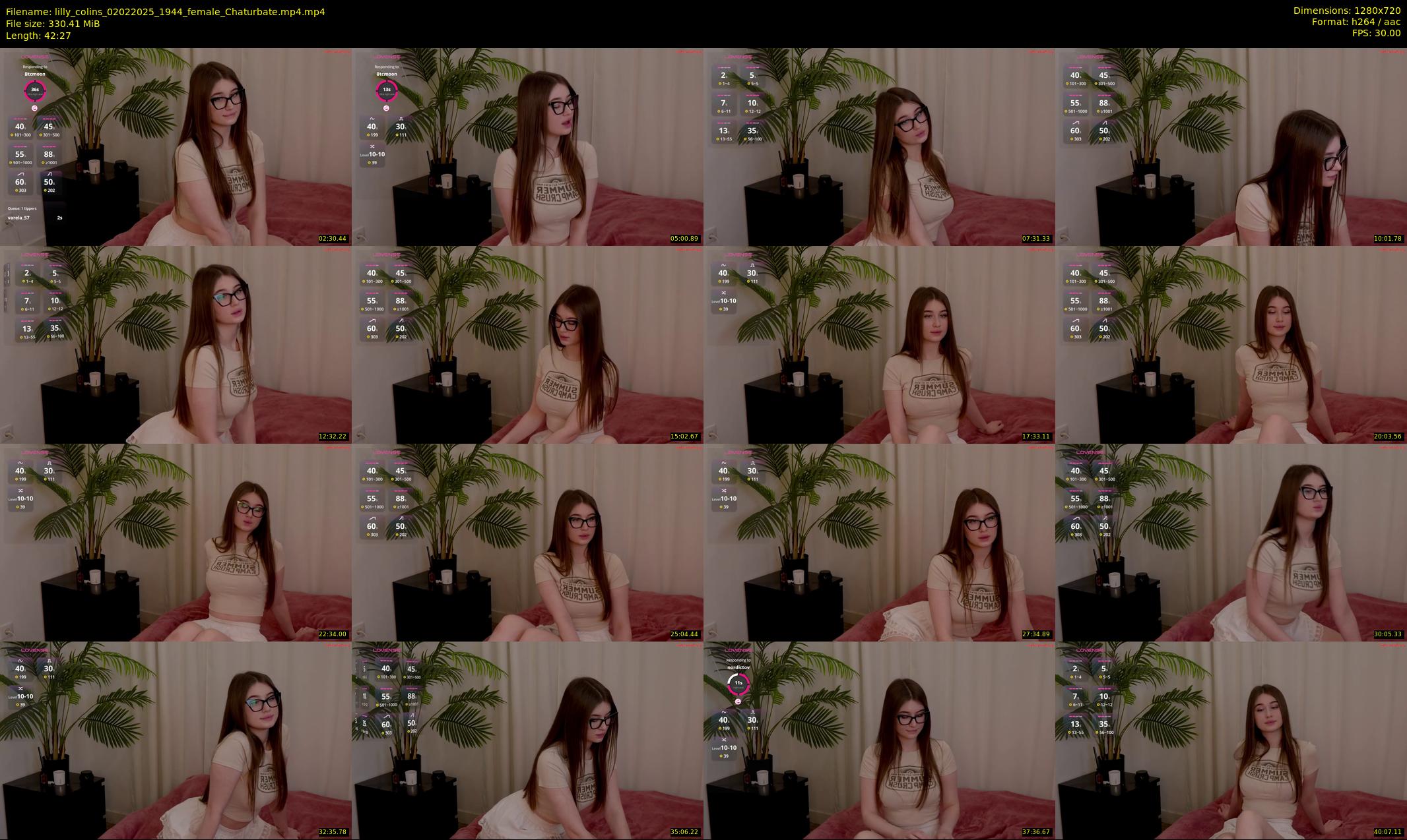 lilly_colins — 43 minute Chaturbate female cam show recording, 720p, Feb 2, 2025