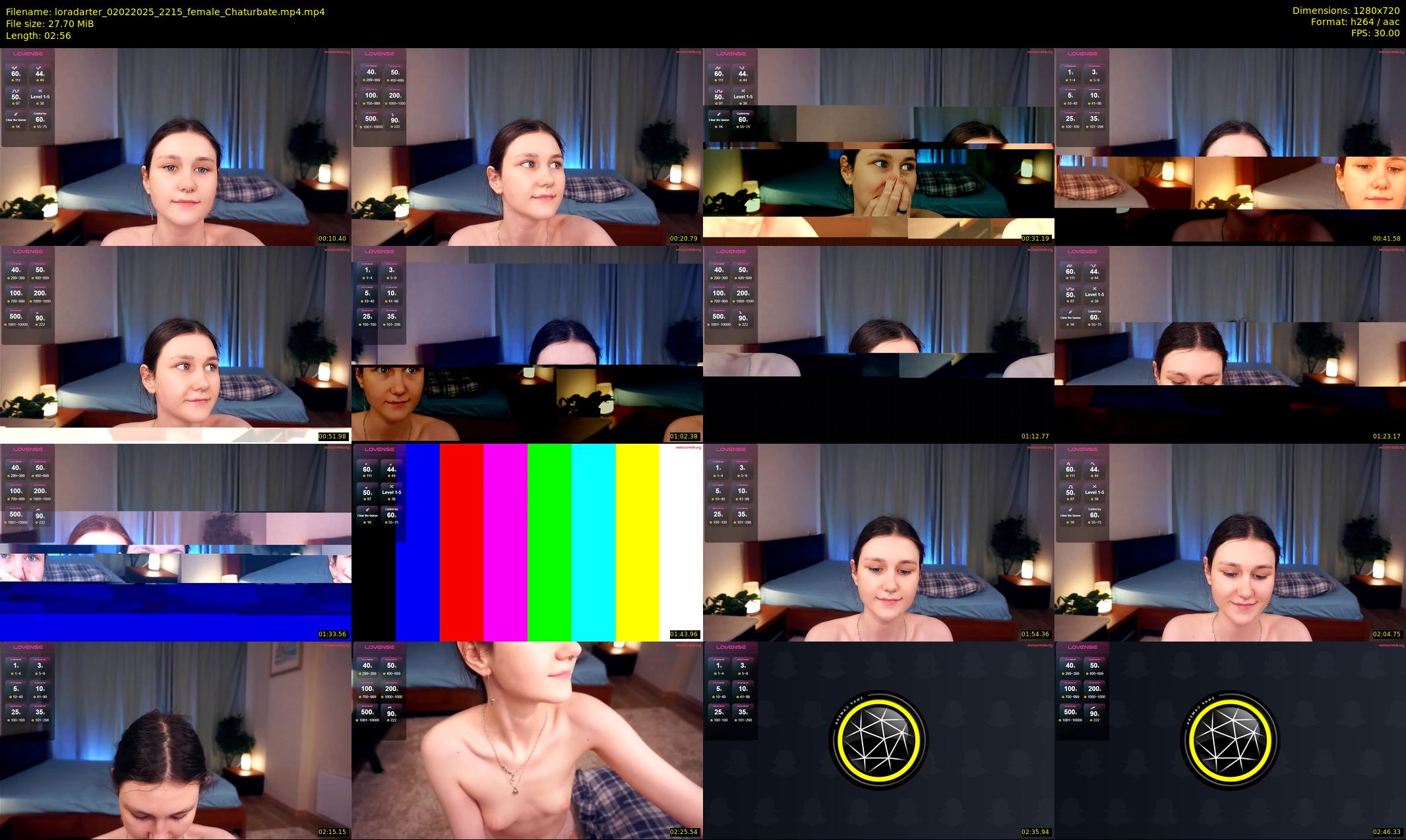 loradarter — 3 minute Chaturbate female cam show recording, 720p, Feb 2, 2025