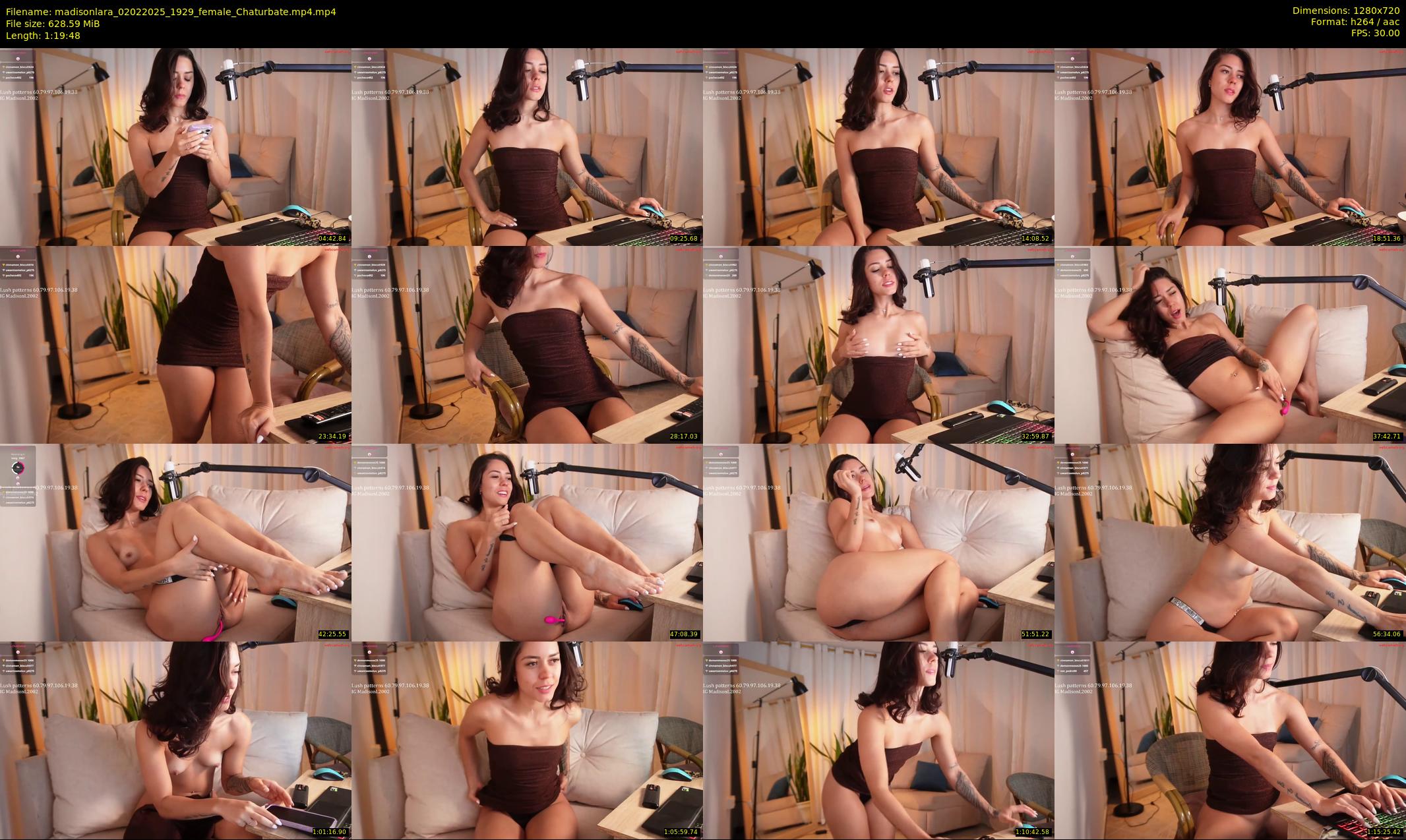 madisonlara — 80 minute Chaturbate female cam show recording, 720p, Feb 2, 2025