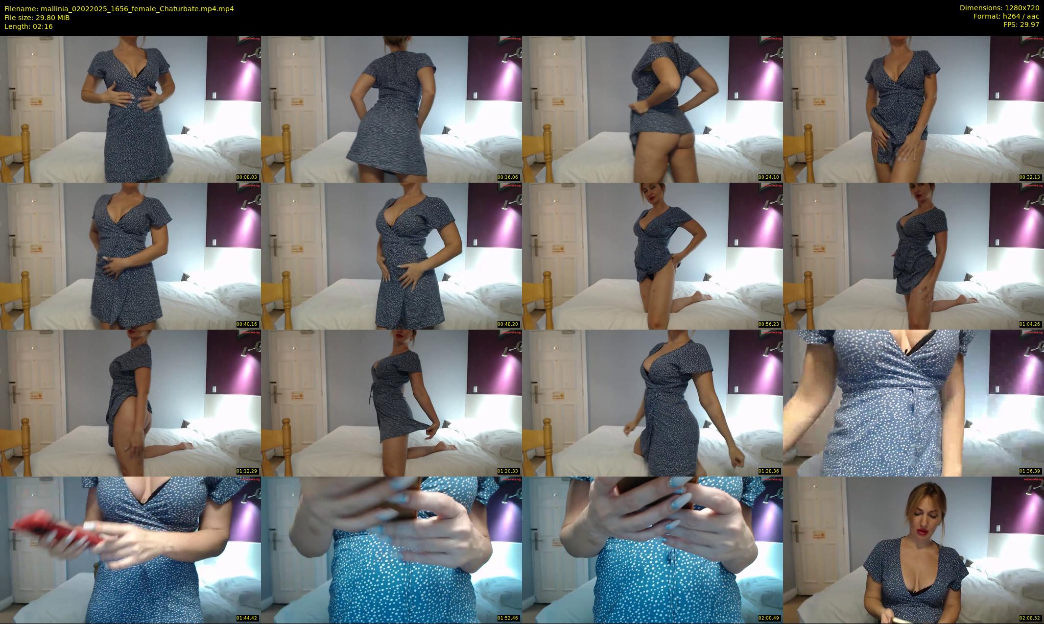 mallinia — 3 minute Chaturbate female cam show recording, 720p, Feb 2, 2025