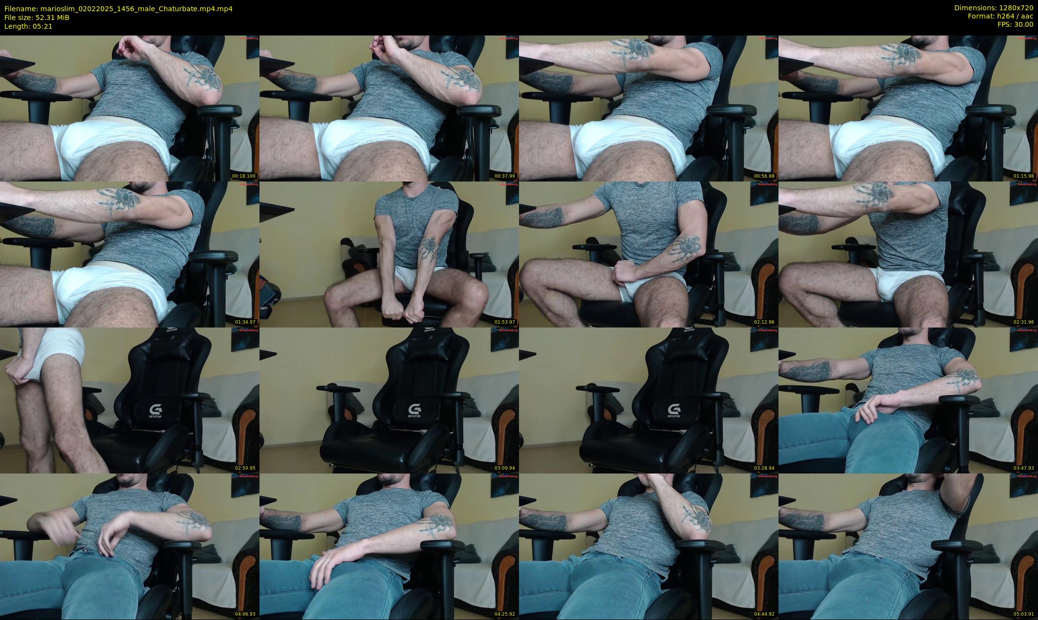 marioslim — 6 minute Chaturbate male cam show recording, 720p, Feb 2, 2025