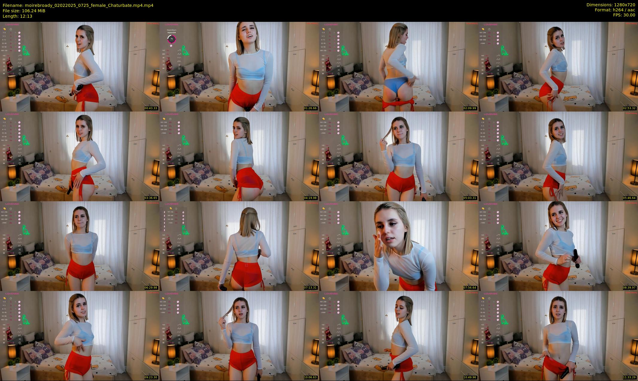 moirebroady — 13 minute Chaturbate female cam show recording, 720p, Feb 2, 2025