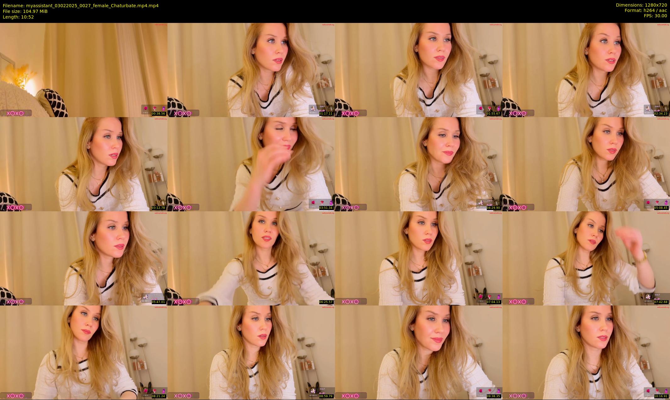 myassistant — 11 minute Chaturbate female cam show recording, 720p, Feb 3, 2025