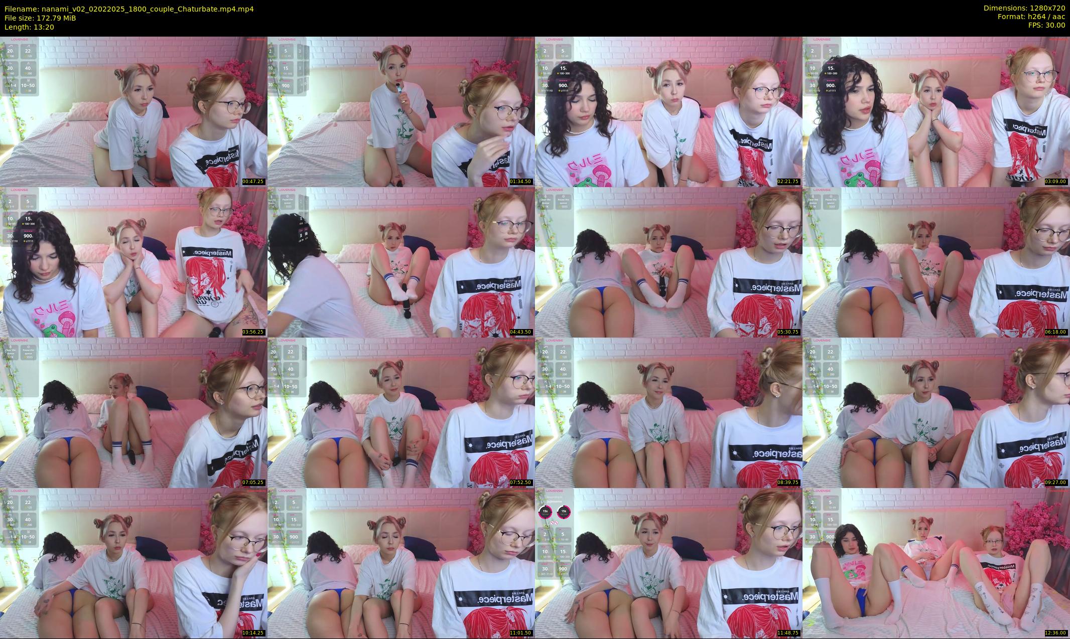 nanami_v02 — 14 minute Chaturbate couple cam show recording, 720p, Feb 2, 2025