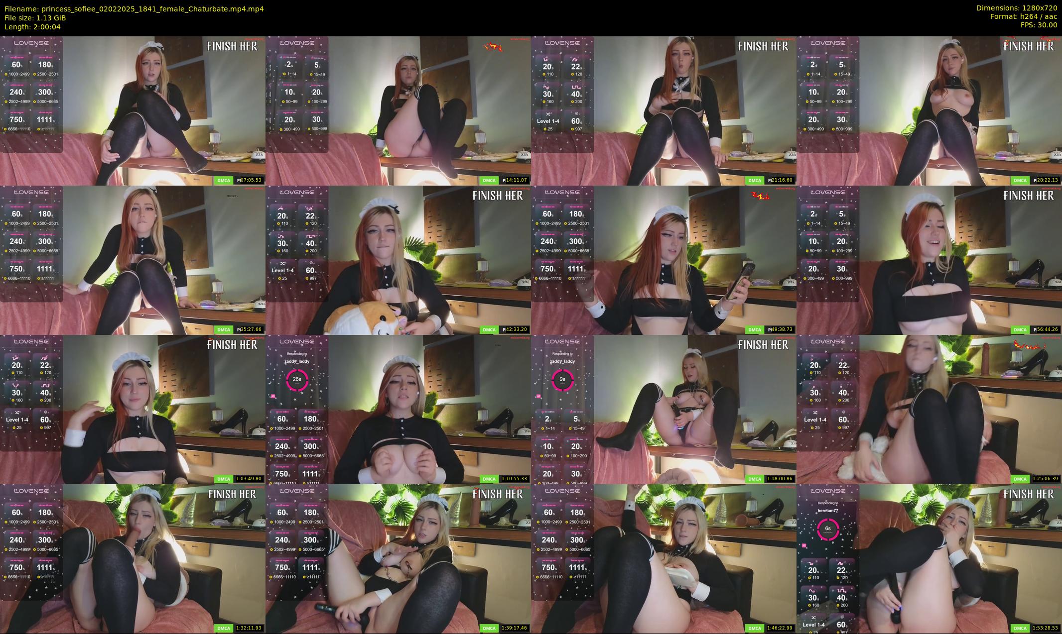 princess_sofiee — 121 minute Chaturbate female cam show recording, 720p, Feb 2, 2025