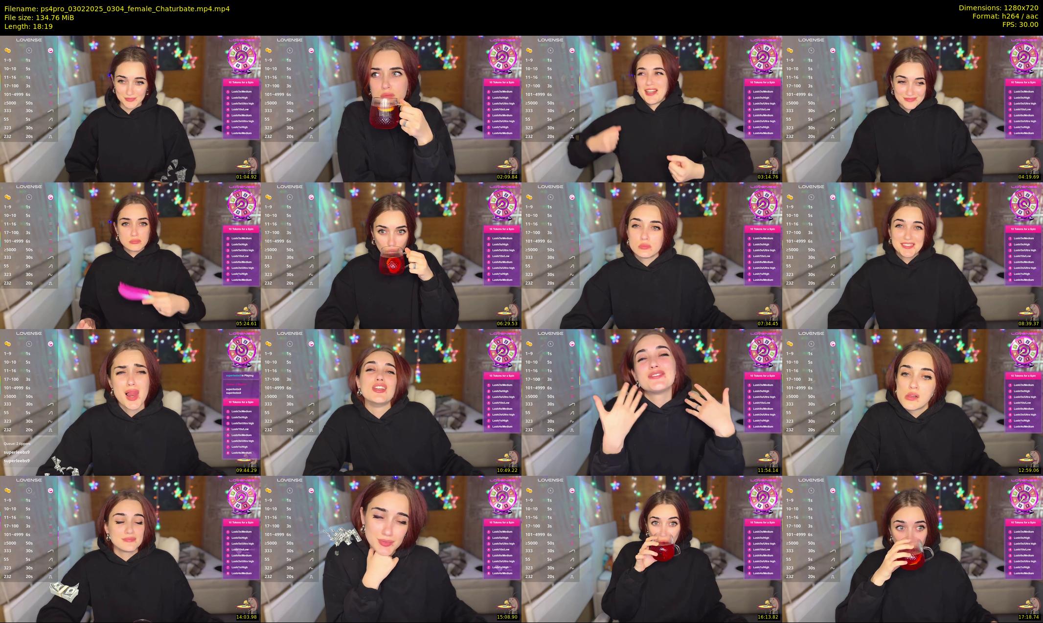 ps4pro — 19 minute Chaturbate female cam show recording, 720p, Feb 3, 2025