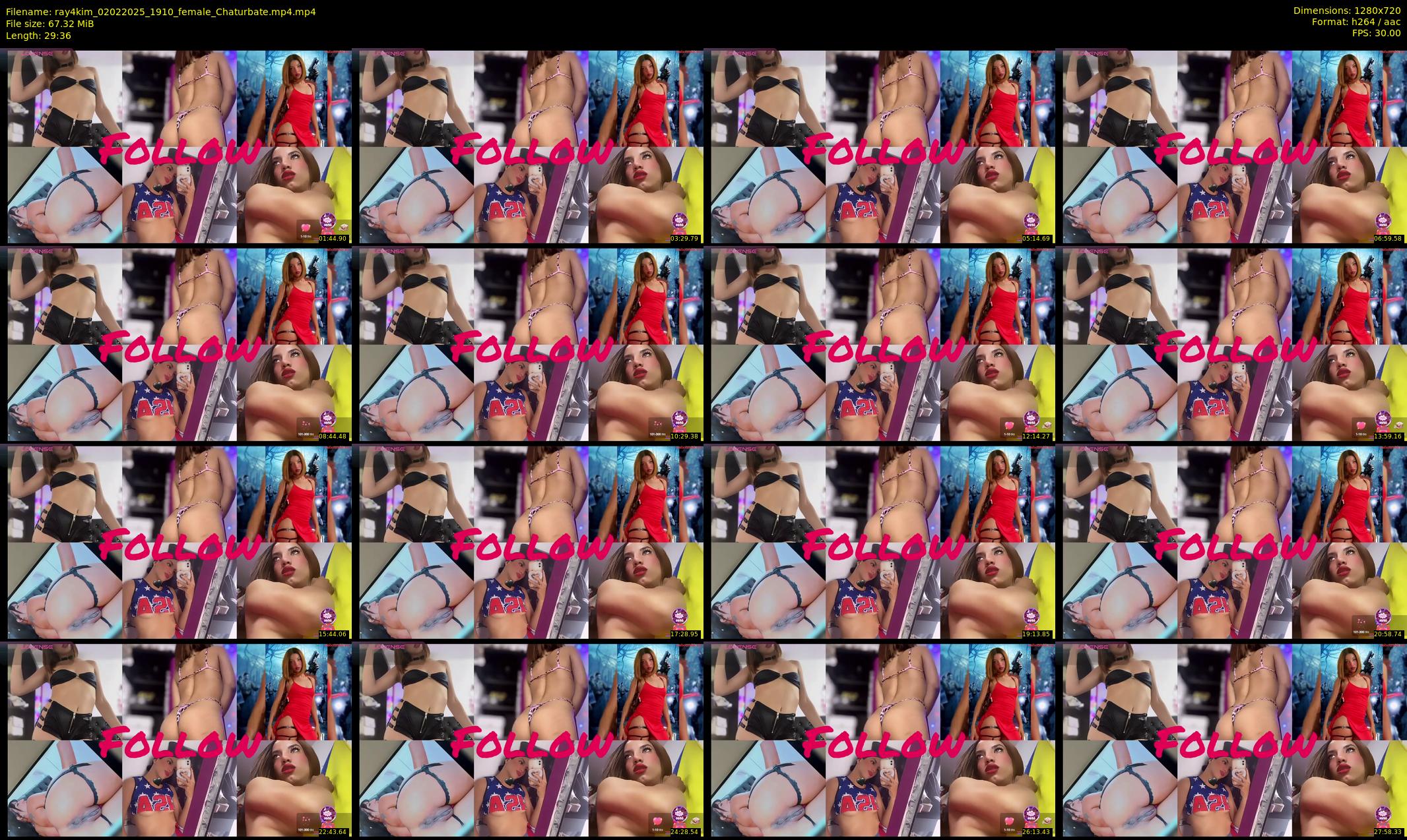 ray4kim — 30 minute Chaturbate couple cam show recording, 720p, Feb 2, 2025
