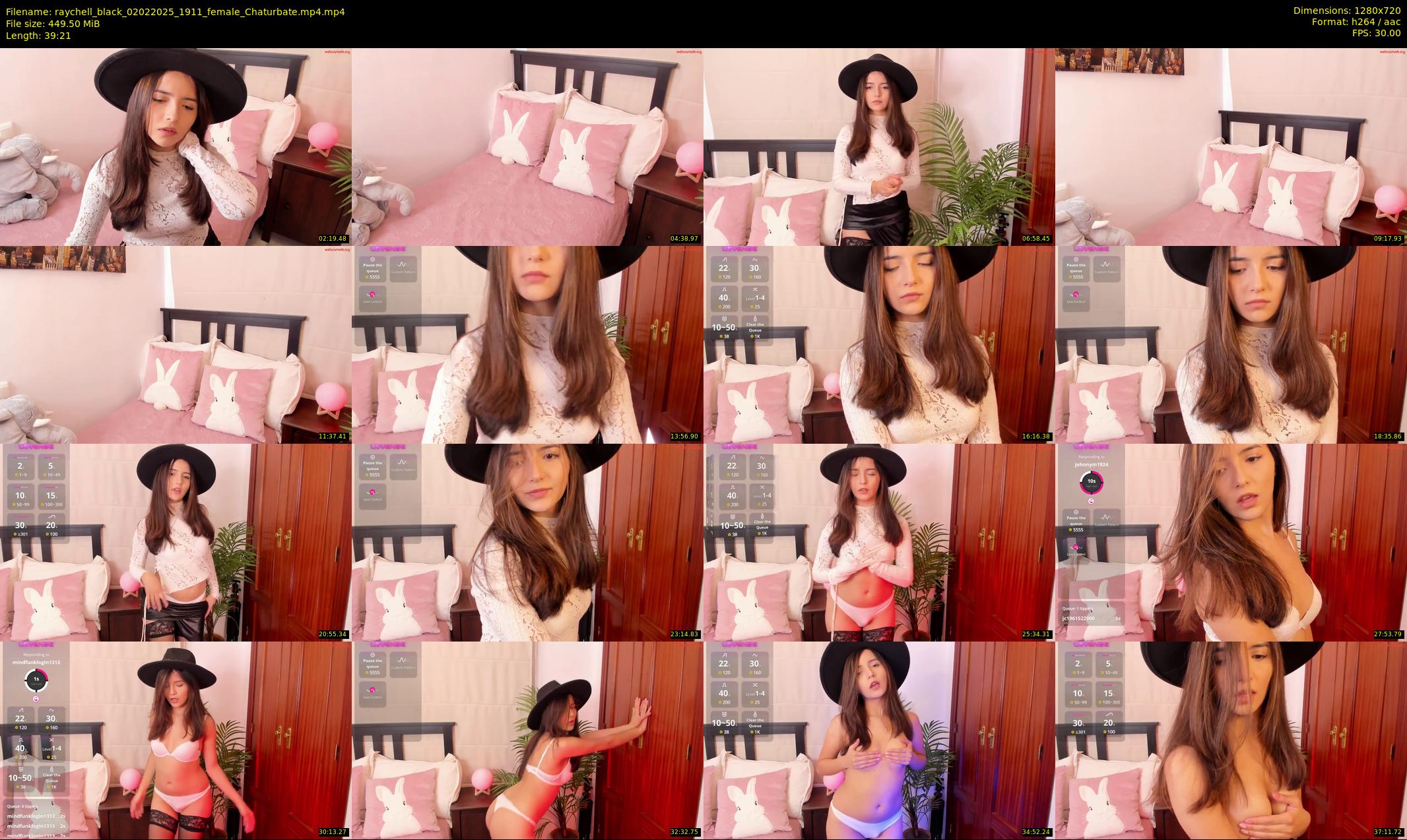 raychell_black — 40 minute Chaturbate female cam show recording, 720p, Feb 2, 2025